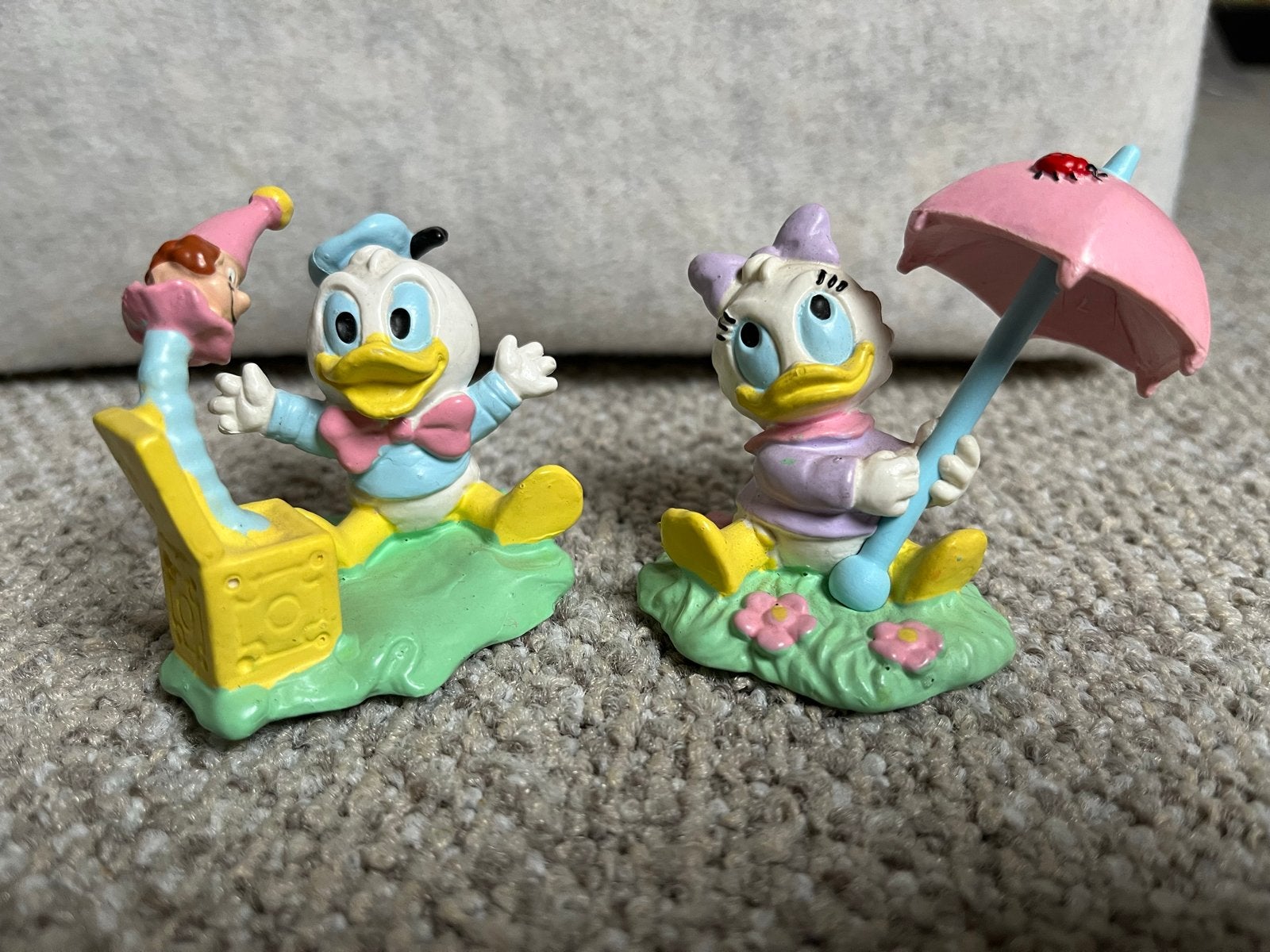 Bullyland Disney Donald en Katrien Duck figuren set, Ophalen of Verzenden, Gebruikt