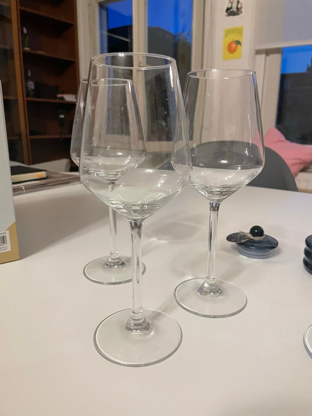 Set van 8 wijnglazen, waarvan 1 Aperol Spritz glas, Ophalen, Zo goed als nieuw, Glas, Glas of Glazen