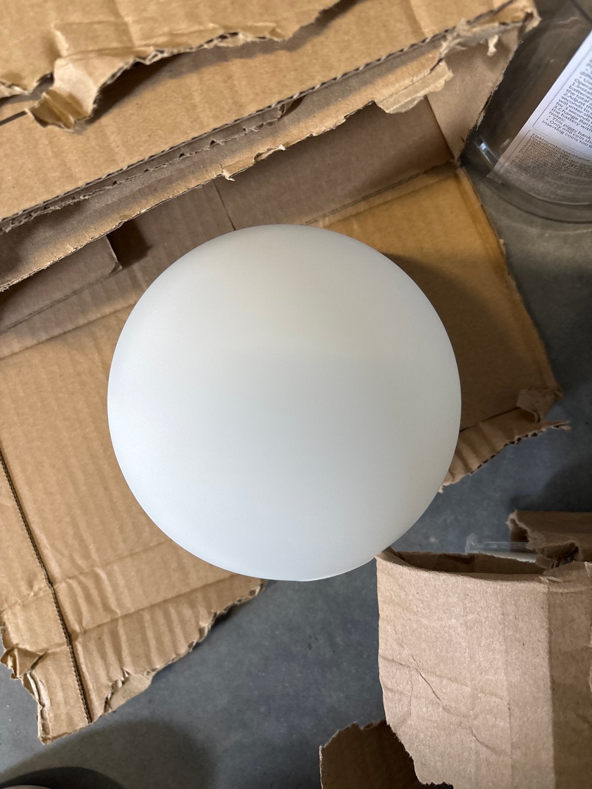 Witte bolvormige lampenkap - Nieuwstaat, Wit, Overige merken, Nieuw, Overige fittingen