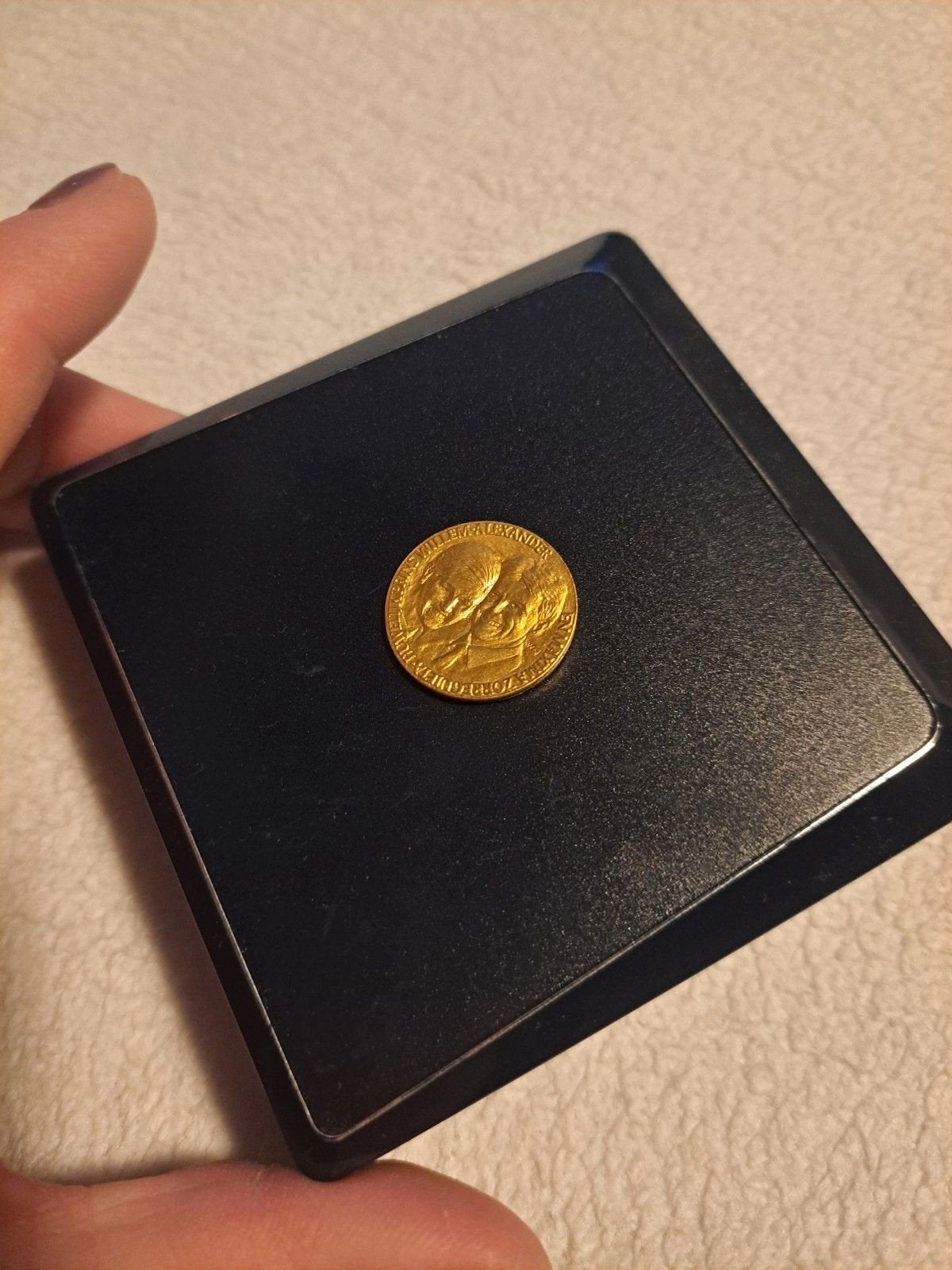 Gouden huwelijksmunt van Koning Willem-Alexander en Máxima, Ophalen of Verzenden, Losse munt, Goud