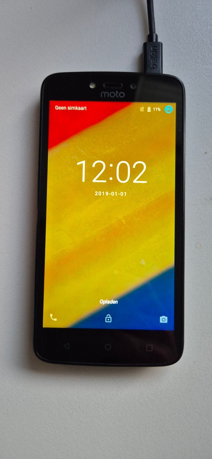 Motorola Moto C Plus - Zwart, Gebruikt, 3 tot 6 megapixel, Ophalen of Verzenden, Klassiek of Candybar
