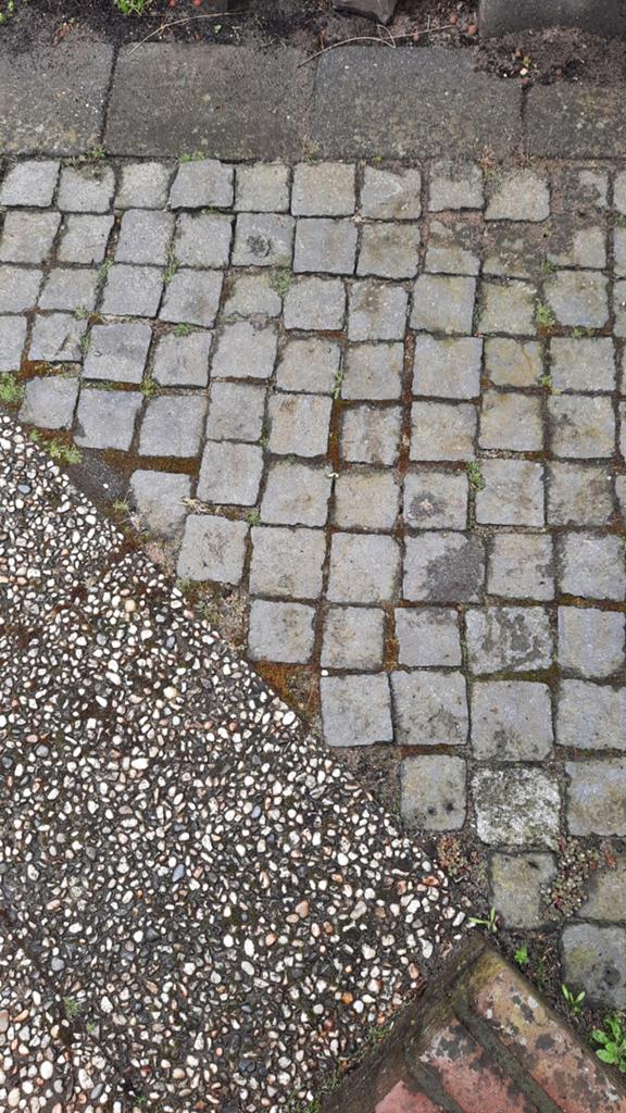 Gebruikte Cobblestone Klinkers 9x9 cm - 1 m², Tuin en Terras, Tegels en Klinkers, Gebruikt, Klinkers, Ophalen of Verzenden, Natuursteen