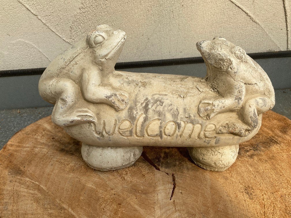 KIKKERS OP STOK WELCOME GROOT Nieuw, Tuin en Terras, Tuinbeelden, Dierenbeeld, -, -, Nieuw