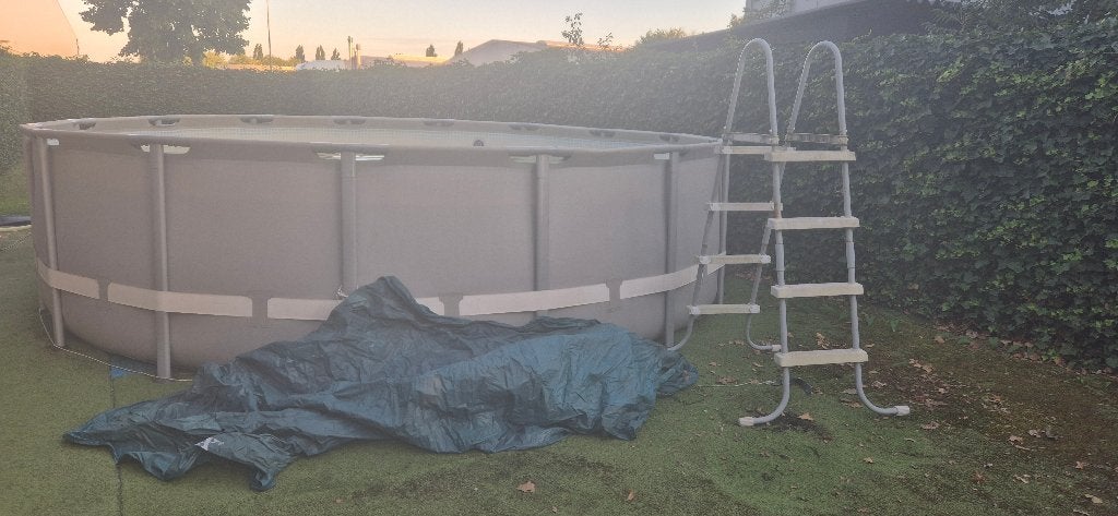 Zwembad, Gebruikt, Rond, 300 cm of meer, Ophalen