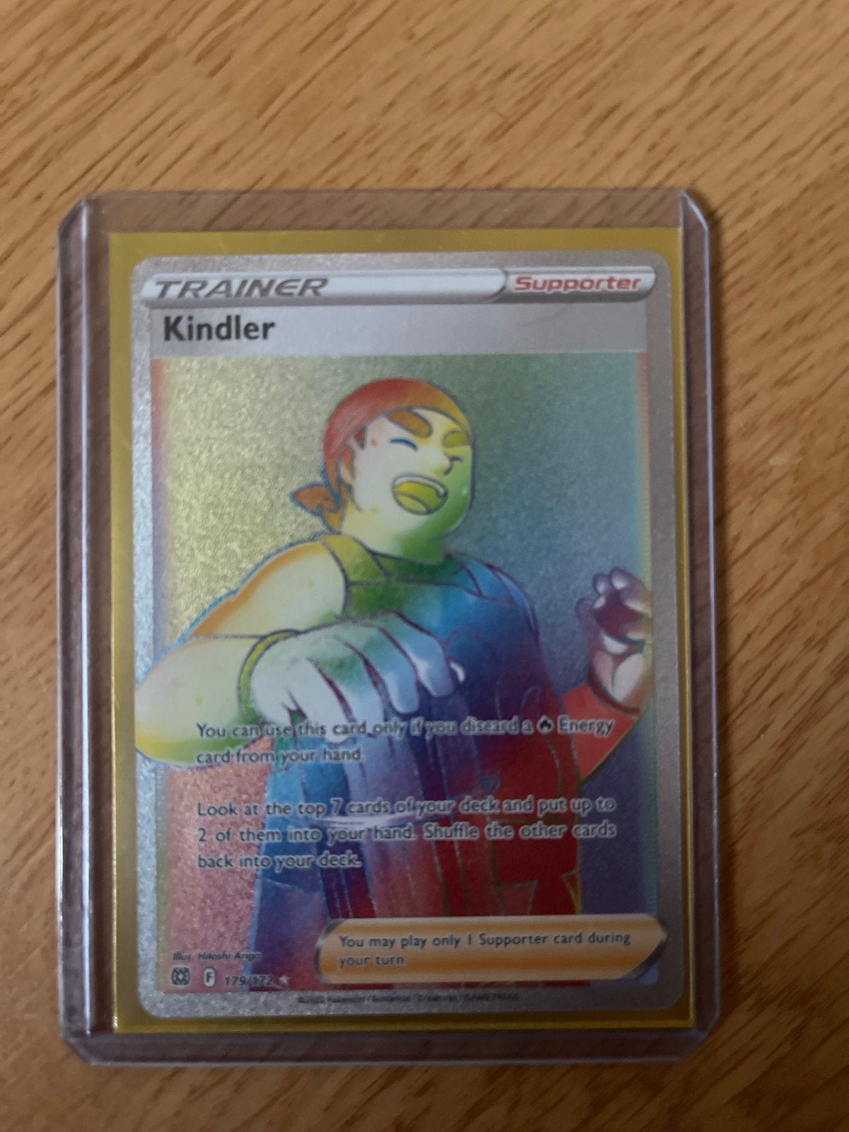 Kindler Full Art Trainer Kaart - Brilliant Stars (Foil), Ophalen of Verzenden, Zo goed als nieuw, Losse kaart, Foil