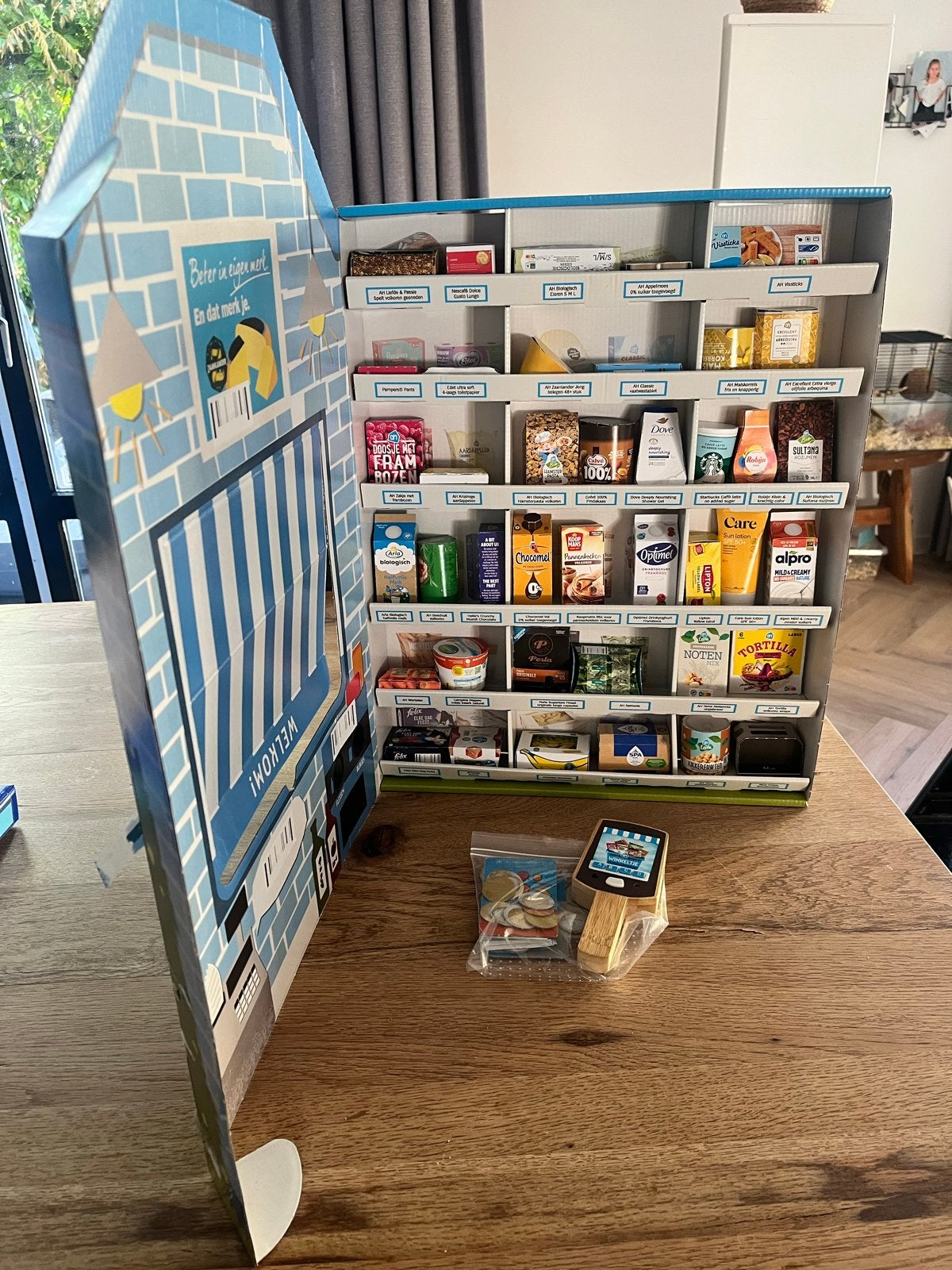 AH Winkeltje met mini's en pinautomaat, Kinderen en Baby's, Ophalen, Gebruikt, Jongen of Meisje