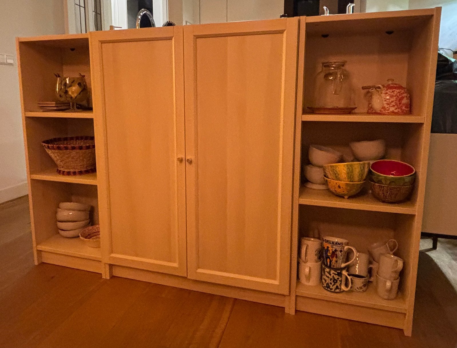 IKEA BILLY / OXBERG boekenkast combinatie met deuren, Ophalen, 100 tot 150 cm, 150 tot 200 cm, 25 tot 50 cm