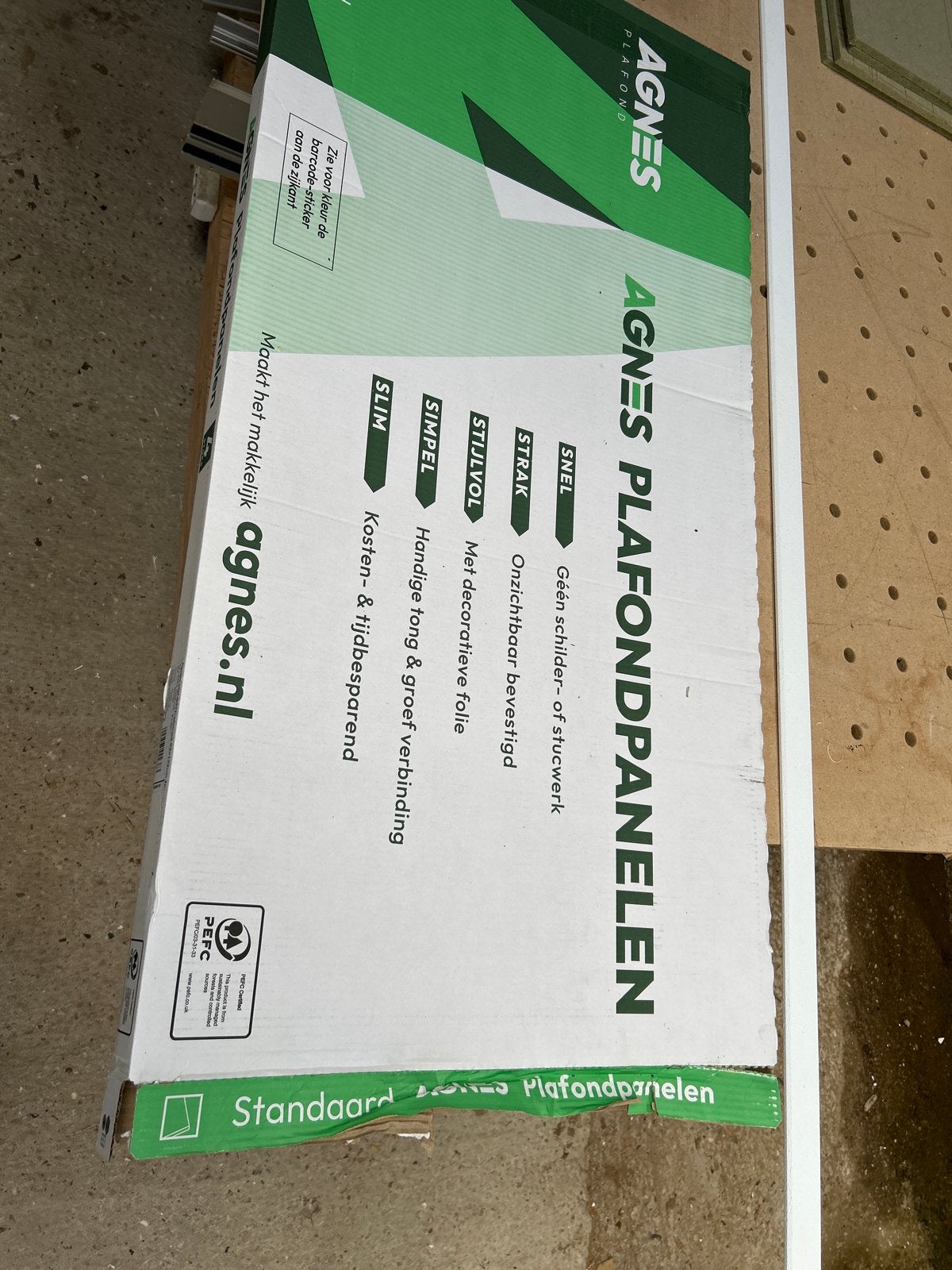 Agnes plafondpanelen stucco wit - diverse maten, Ophalen, Nieuw, Overige materialen, Minder dan 20 mm