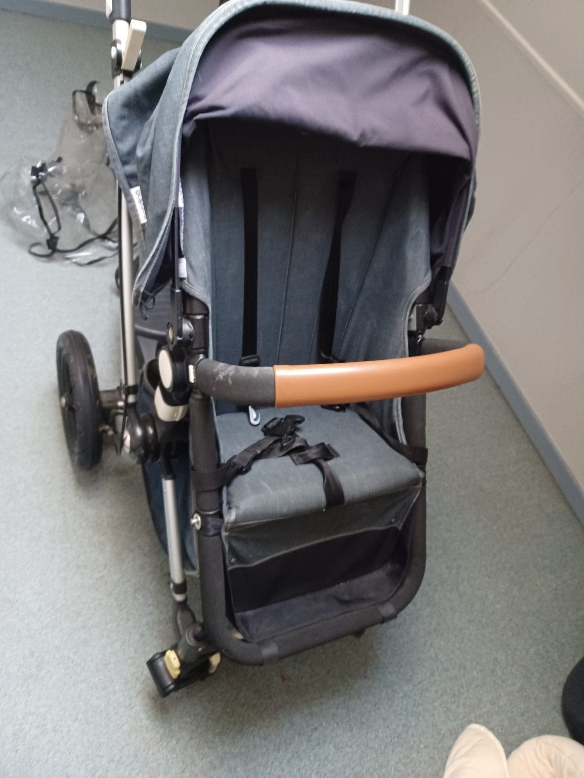Complete Bugaboo kinderwagen met meerijplankje en accessoir, Ophalen, Gebruikt, Luchtbanden, Bugaboo