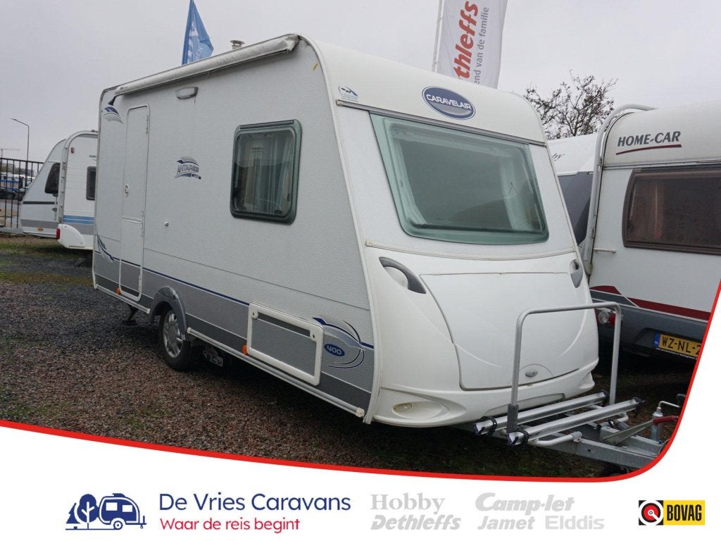 Caravelair Antares Luxe 400 incl.voortent,luifel, Schokbreker, Bedrijf, Treinzit, 4 tot 5 meter