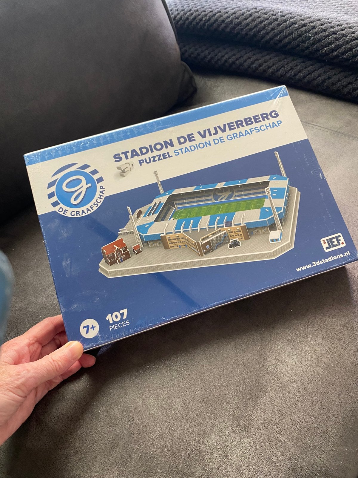 Stadion de Vijverberg 3D puzzel, Ophalen of Verzenden, Meer dan 50 stukjes, Zo goed als nieuw, 6 jaar of ouder