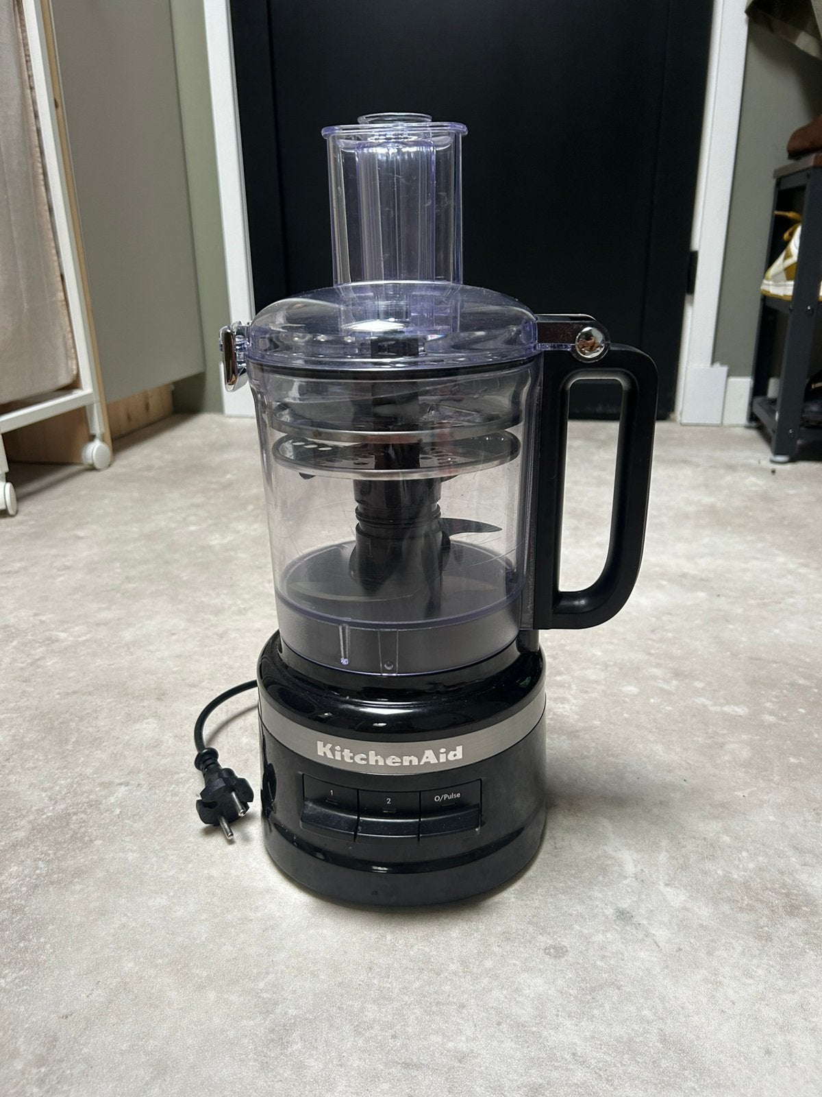 KitchenAid Foodprocessor 2,1L – Onyx Zwart (5KFP0919EOB), Witgoed en Apparatuur, 3 snelheden of meer, Ophalen of Verzenden, Zo goed als nieuw