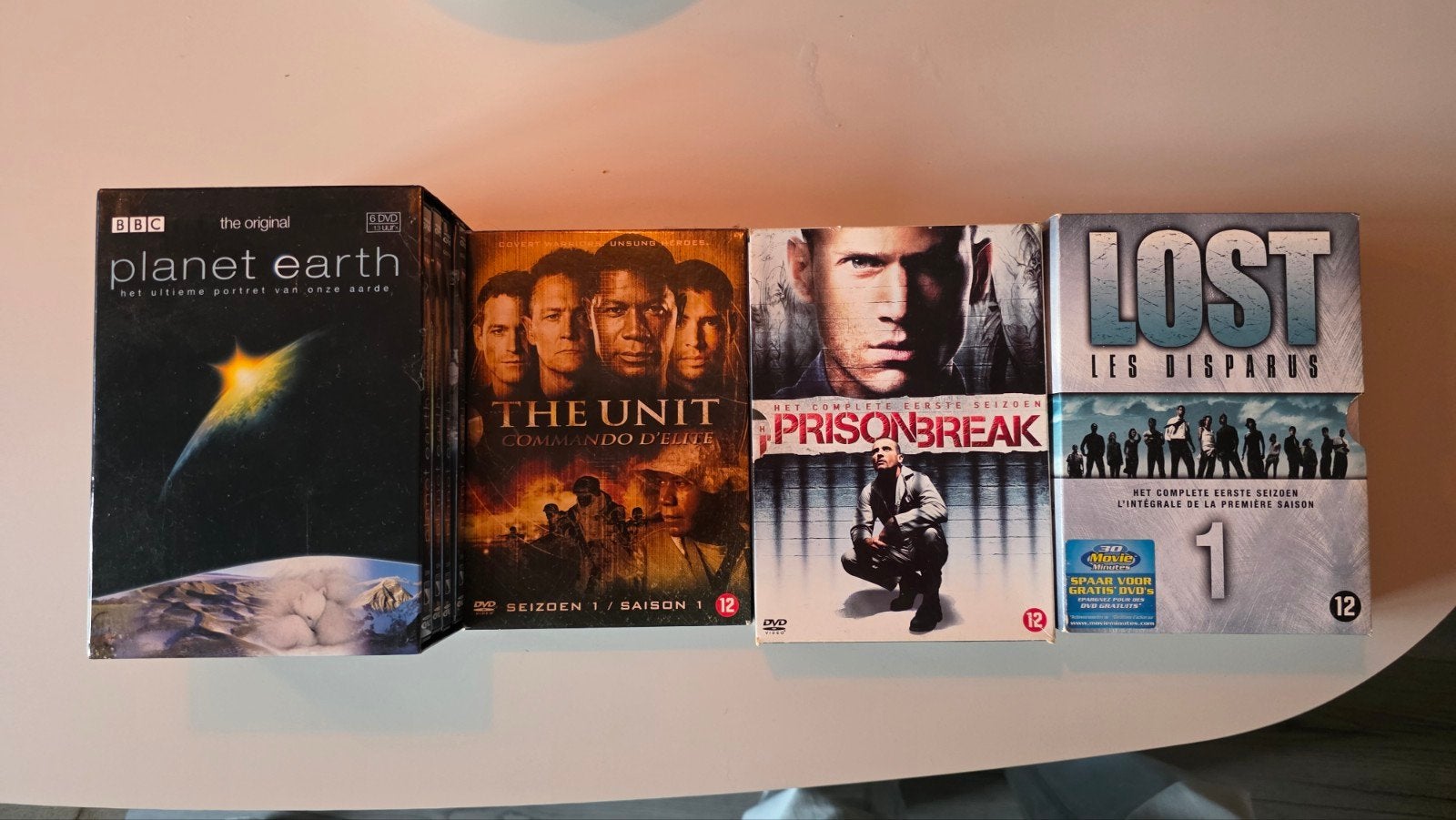 DVD Boxsets: Planet Earth, The Unit, Prison Break, Lost, Cd's en Dvd's, Ophalen, Seizoen 1, Nederlands, Actie en Avontuur