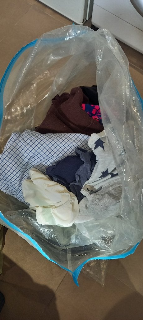 Gratis kleding man vrouw pakket m, l, xl, Ophalen, Gebruikt