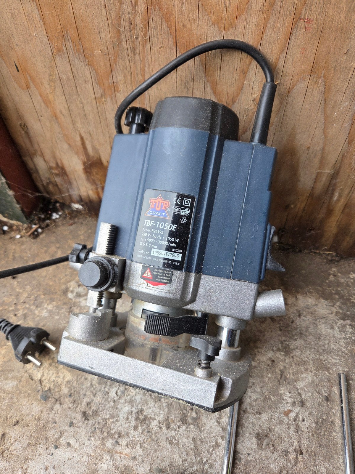 TUP CRAFT Bovenfrees TBF-1050E met frezenset, Gebruikt, TUP CRAFT, Ophalen of Verzenden, Bovenfrees