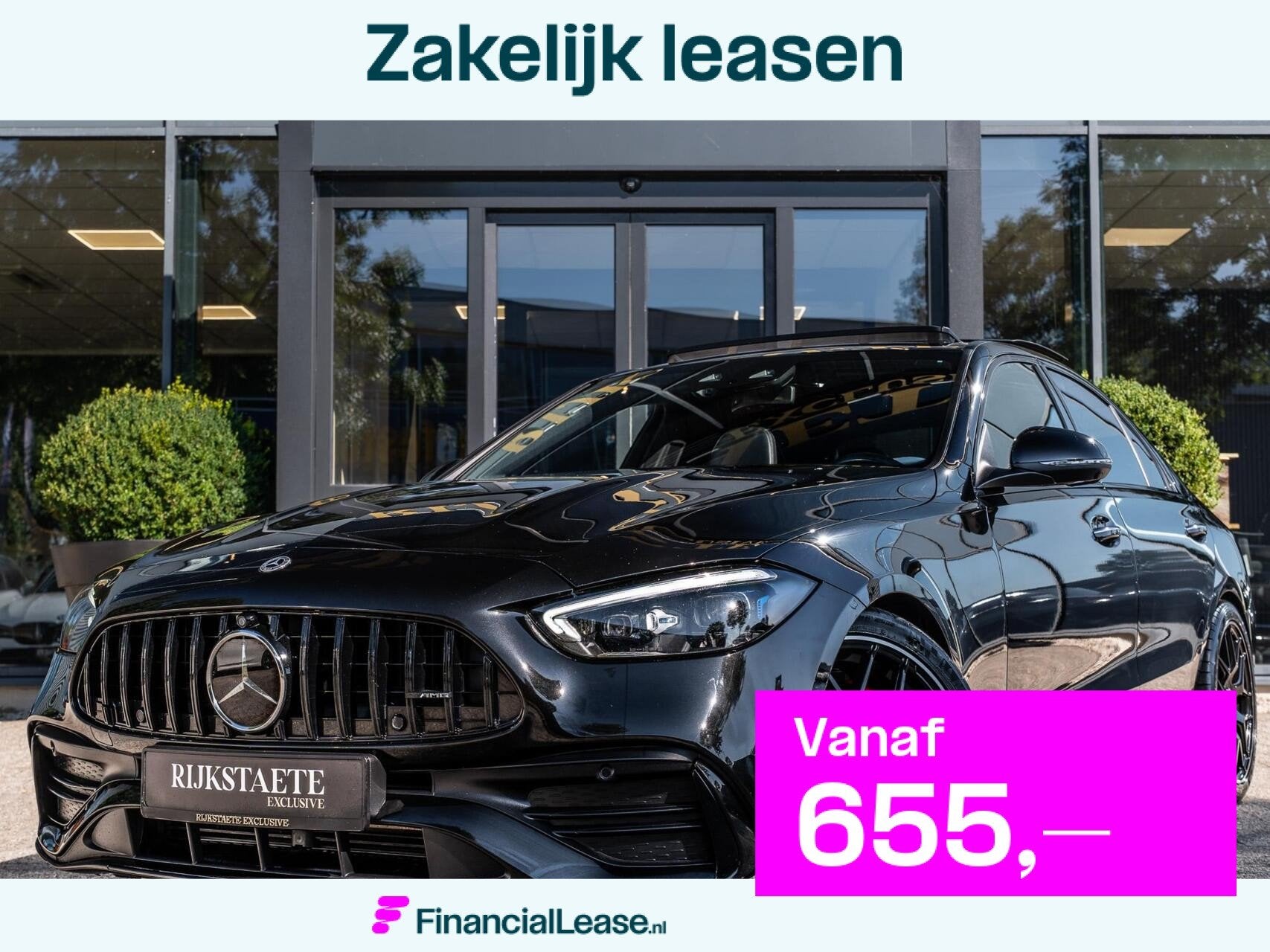 Mercedes C-klasse C200 AMG|PANO|MEMORY|BURMESTER|C63S PAKKET, Automaat, Dealer onderhouden, Achterwielaandrijving, Euro 6