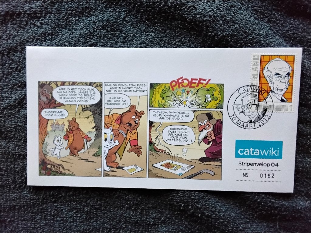 Catawiki strip envelop stripfiguren, Ophalen of Verzenden, Postfris, Overige thema's
