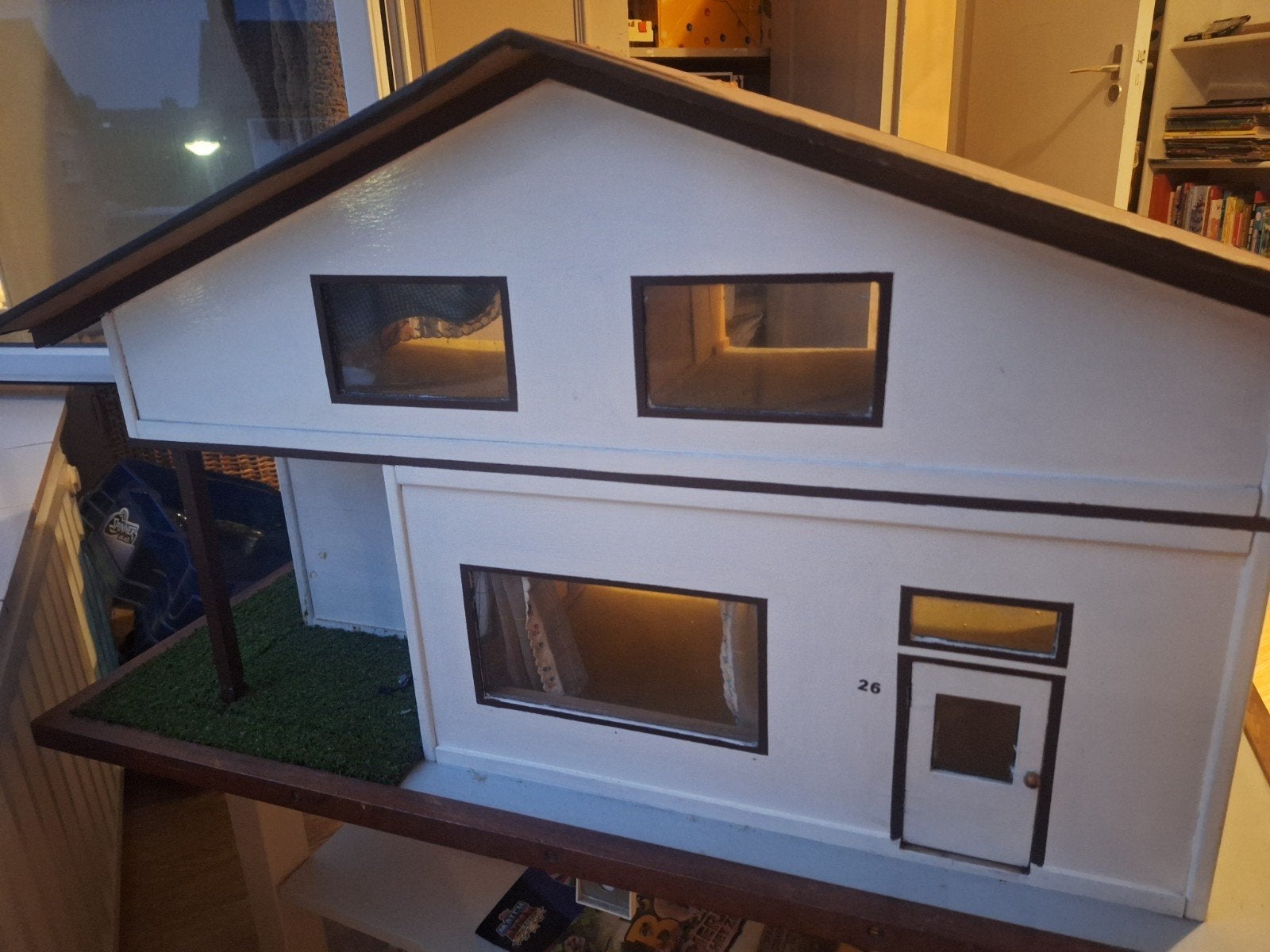 Groot poppenhuis, Verzamelen, Poppenhuizen en Toebehoren, Ophalen, Gebruikt, Poppenhuis
