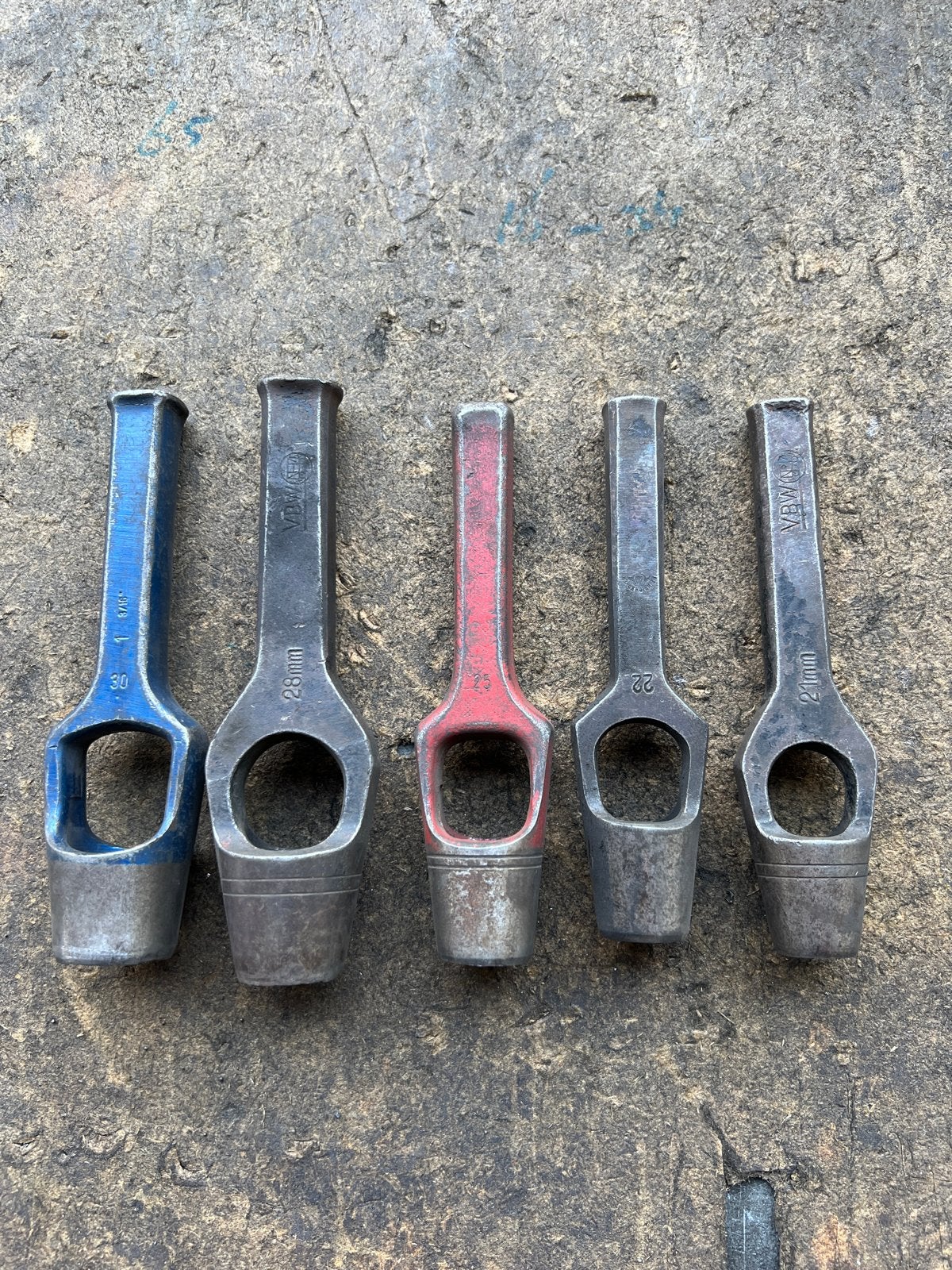 Set van 5 Holpijpen - Diverse Maten, Doe-het-zelf en Verbouw, Gereedschap | Handgereedschap, Ophalen of Verzenden, Gebruikt, Overige typen