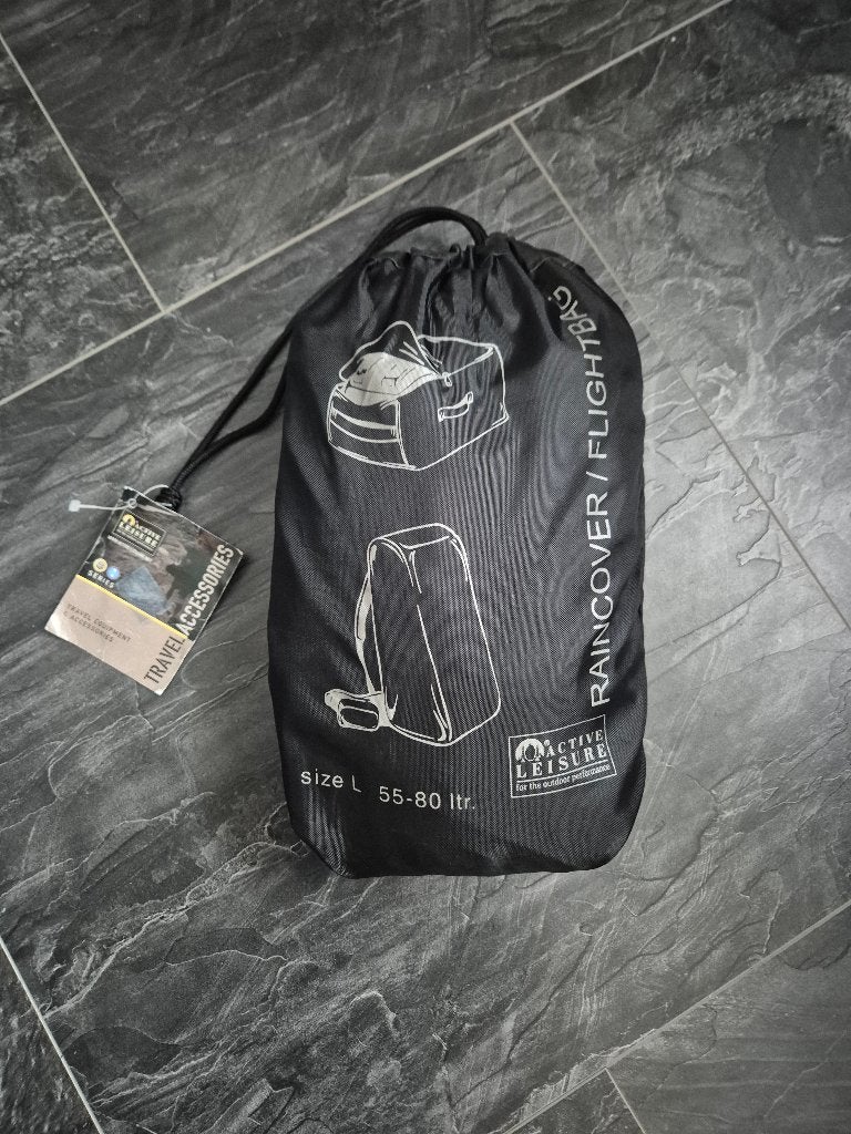 Raincover / flightbag size 55-80 liter, 30 cm of meer, Zwart, Ophalen of Verzenden, Nieuw