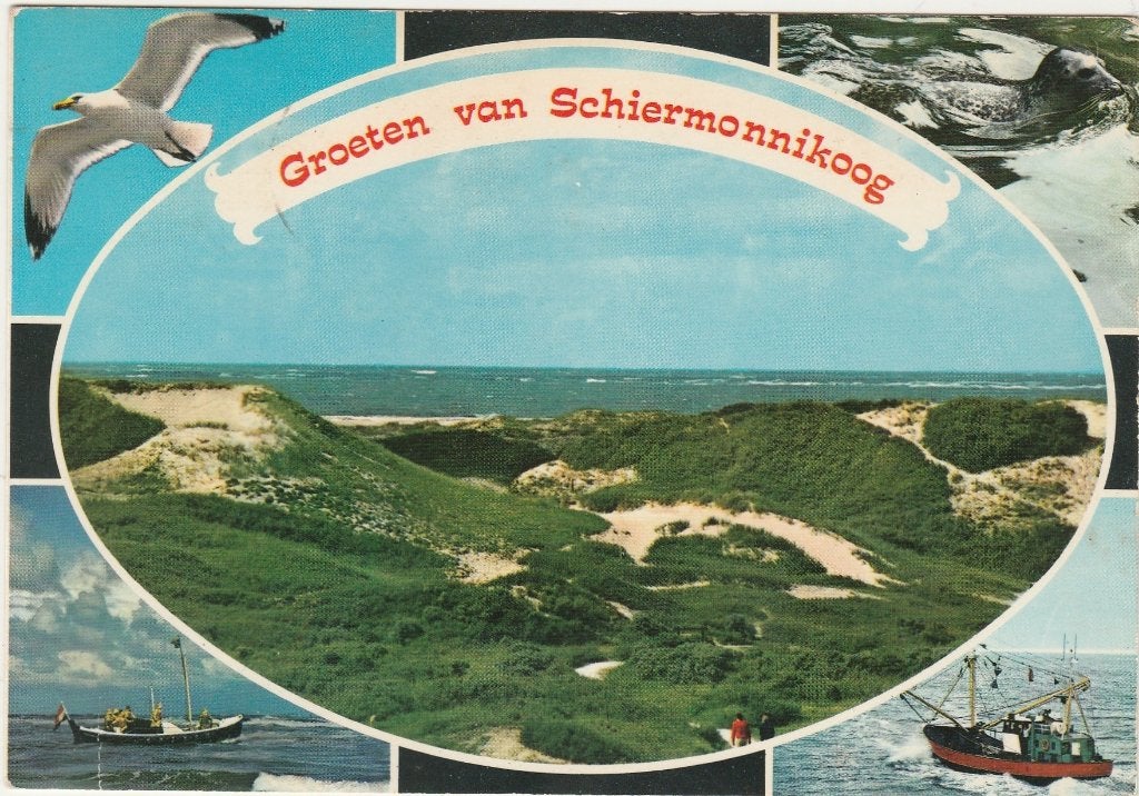 SCHIERMONNIKOOG Panorama Groeten, Verzenden, 1980 tot heden, Gelopen, Waddeneilanden