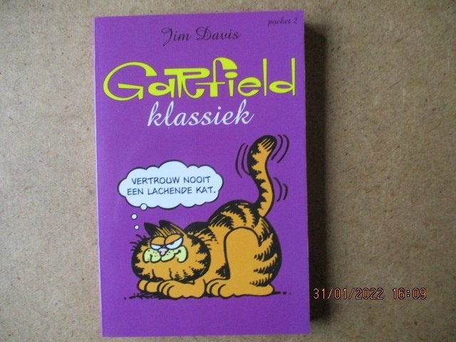 adv5584 garfield klassiek pocket 2, Eén stripboek, Ophalen, Gelezen