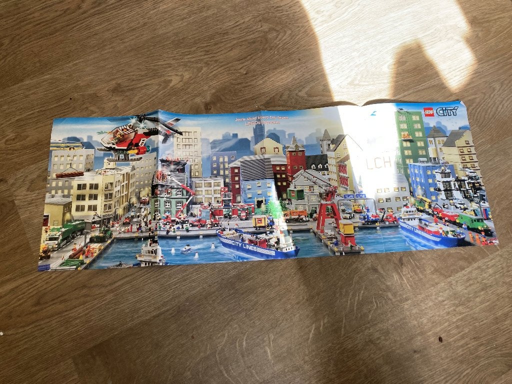 Lego Poster Jouw stad komt tot leven, Ophalen of Verzenden, Zo goed als nieuw