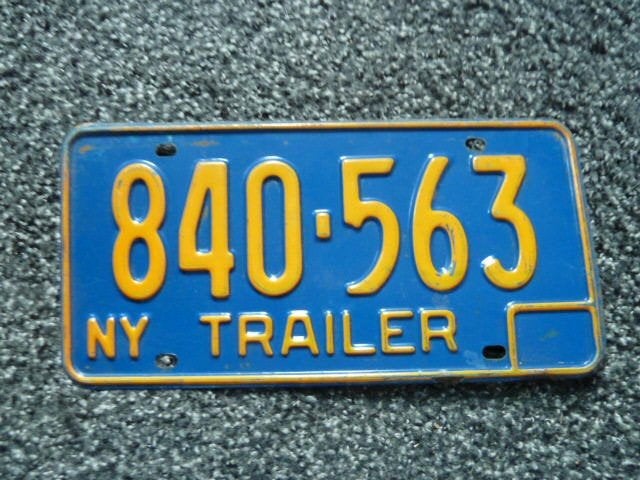 Kentekenplaat licenseplate New York Blue Plate USA, Verzamelen, Verzenden, Gebruikt, Auto's