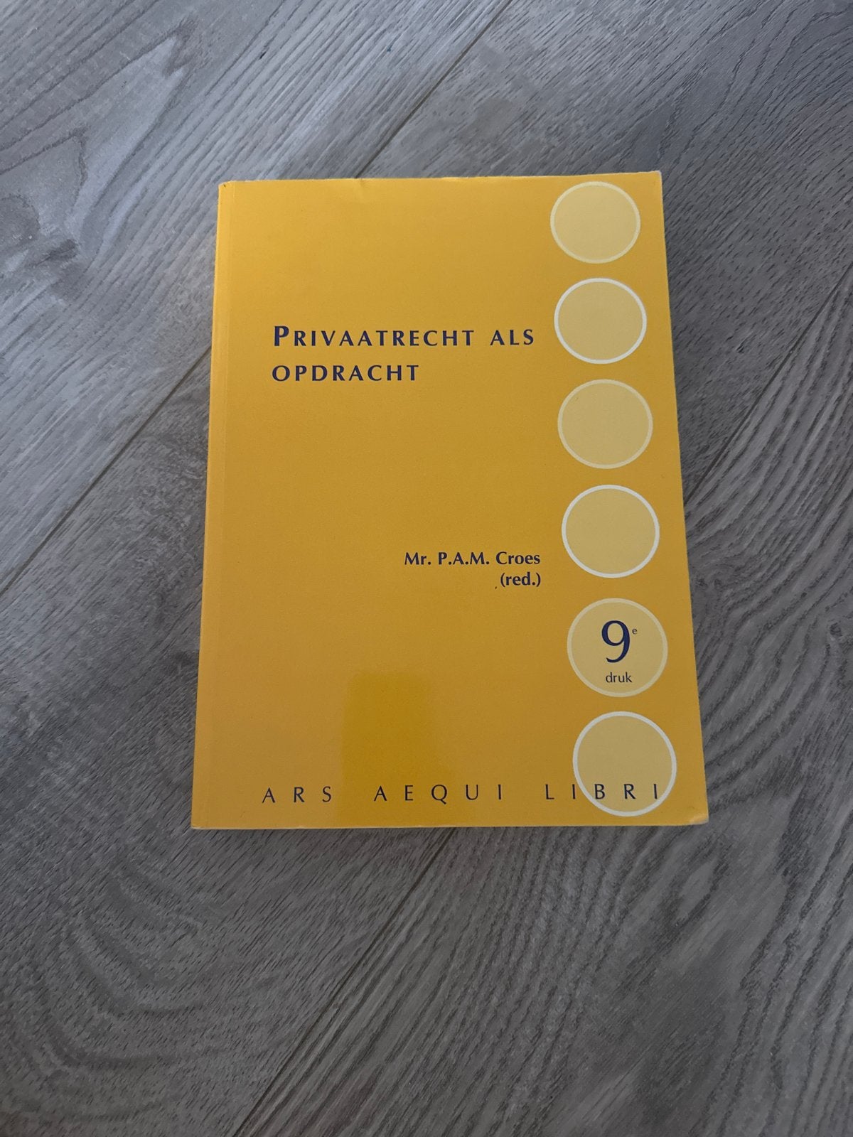 Privaatrecht als Opdracht - Mr. P.A.M. Croes (9e druk), Boeken, Ophalen of Verzenden, Gamma, Gelezen, HBO