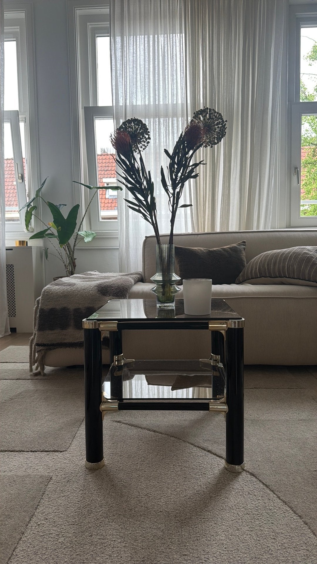 Vintage coffee table, Ophalen, Zo goed als nieuw, Rechthoekig, 50 tot 100 cm