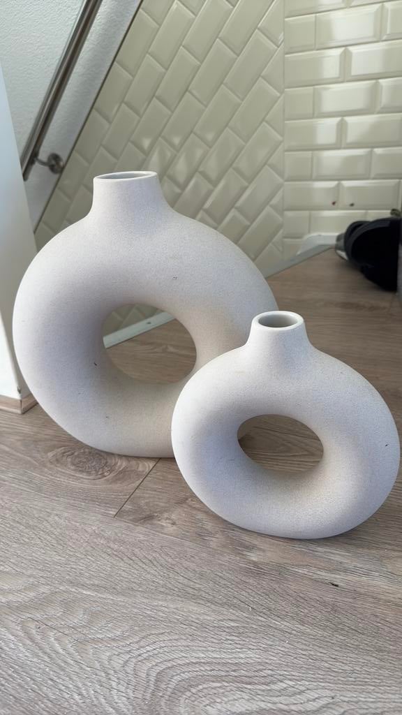 H&m home vazen, Overige kleuren, Ophalen of Verzenden, Minder dan 50 cm, Glas