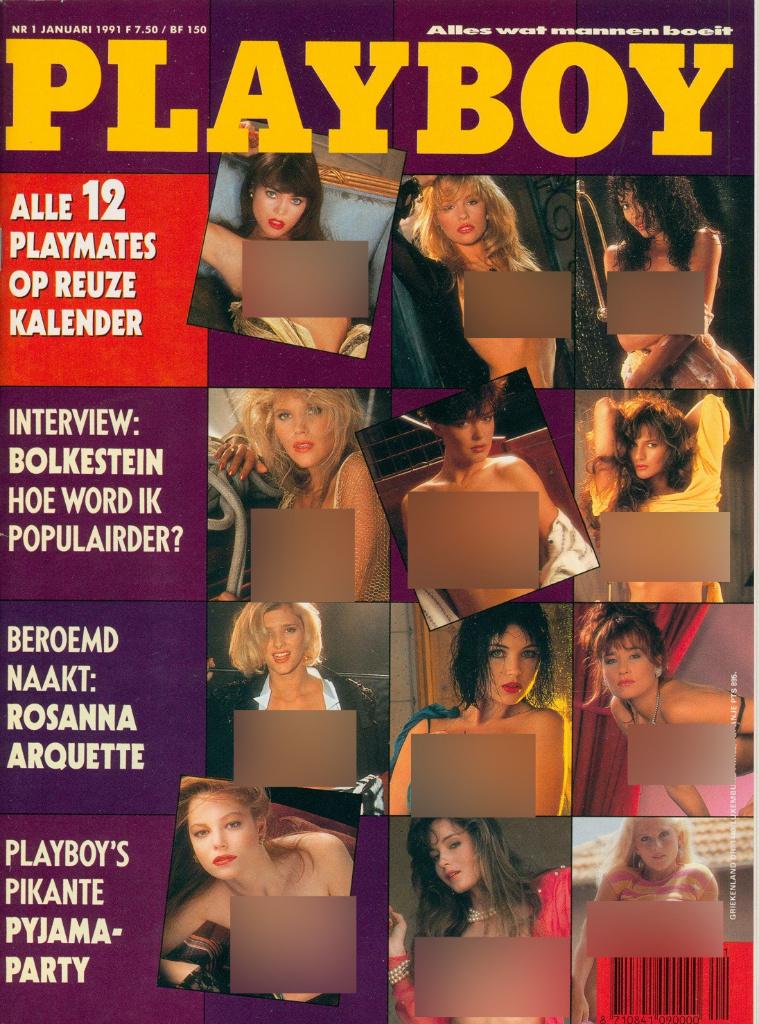 Diverse Nederlandse Playboy uitgaven 1991, Verzamelen, Verzenden, 1980 tot heden, Nederland, Tijdschrift