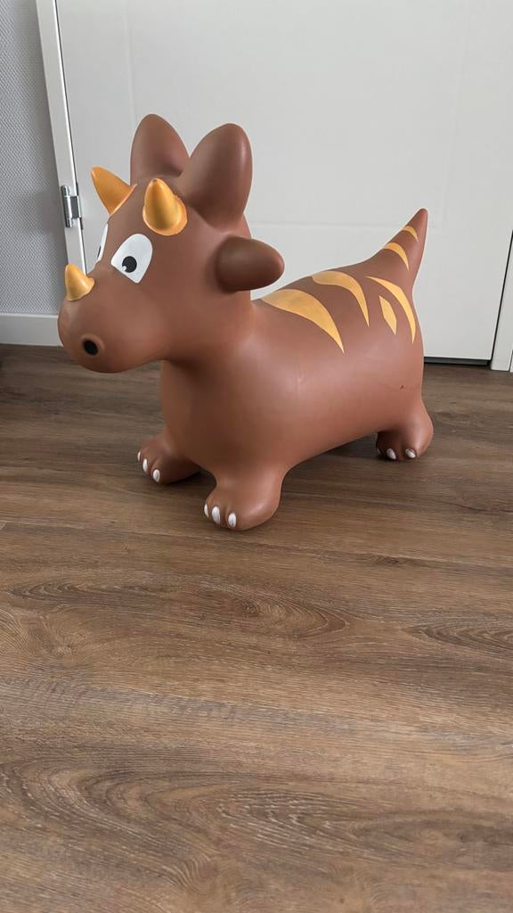 Dino Springdier - Bruin met Gele Strepen, Ophalen, Gebruikt