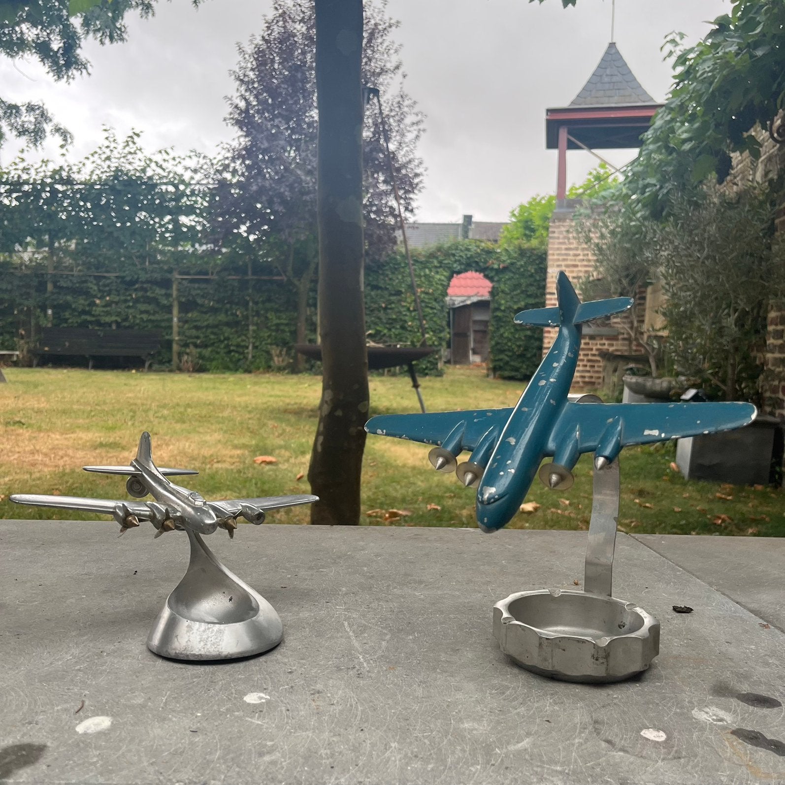 Metalen vliegtuigen, Antiek en Kunst, Ophalen of Verzenden