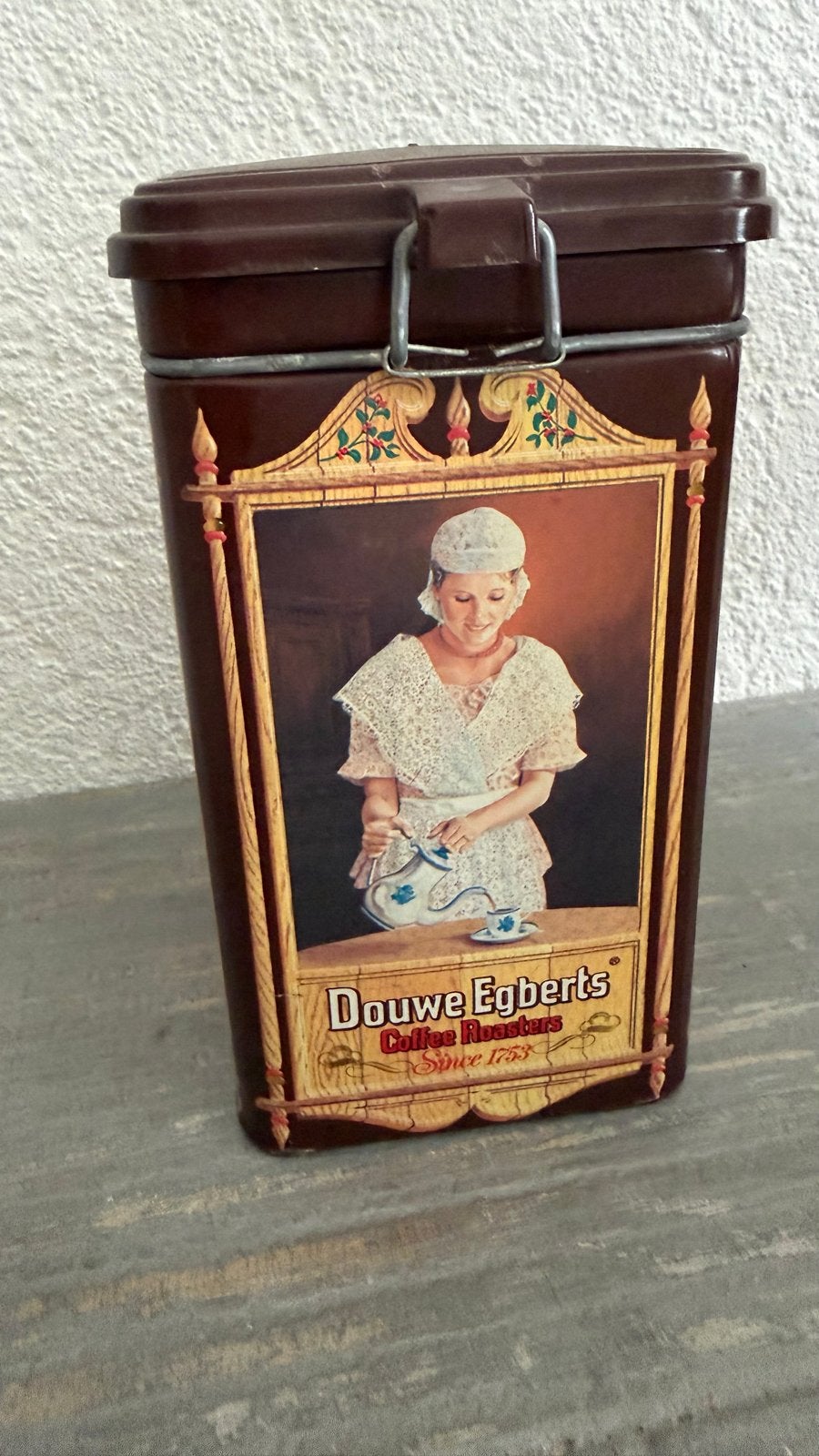 Vintage Douwe Egberts Koffieblik - Jaren '70, Ophalen of Verzenden, Zo goed als nieuw
