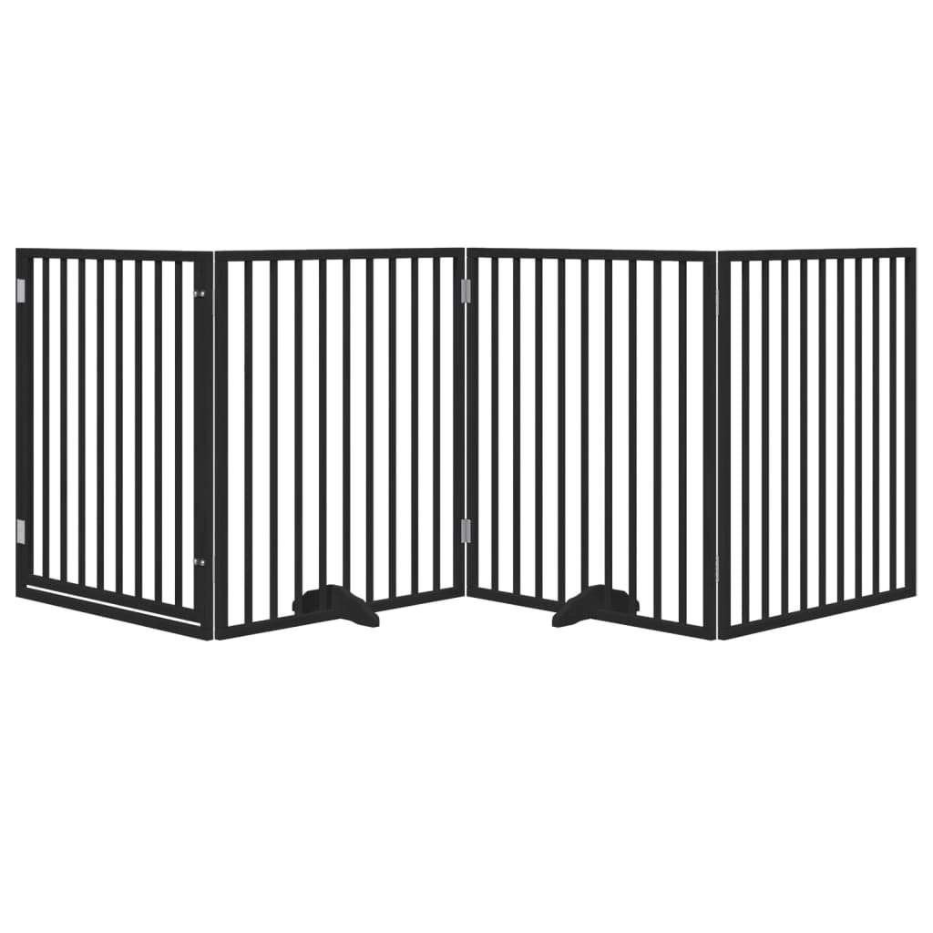 Hondenhek opvouwbaar zwart 4 panelen 320cm GRATIS VERZENDING, Overige typen, Overige merken, Verzenden, Nieuw