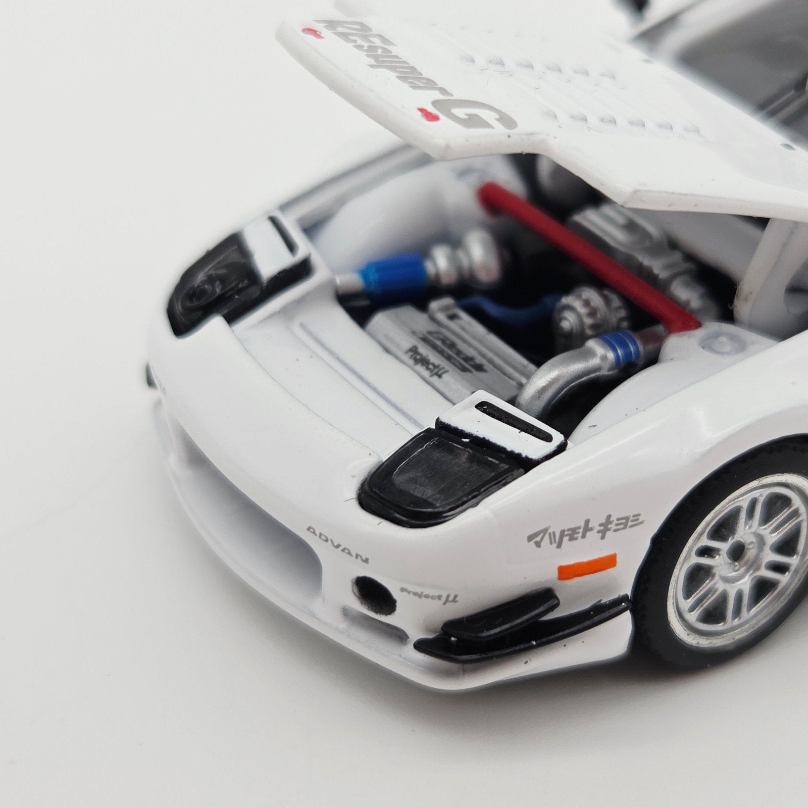 Pop Race – Mazda RX7 FC3S Re-Amemiya, white, Hobby en Vrije tijd, Mymodelcar@outlook.com, Auto, Ophalen of Verzenden, Pop Race