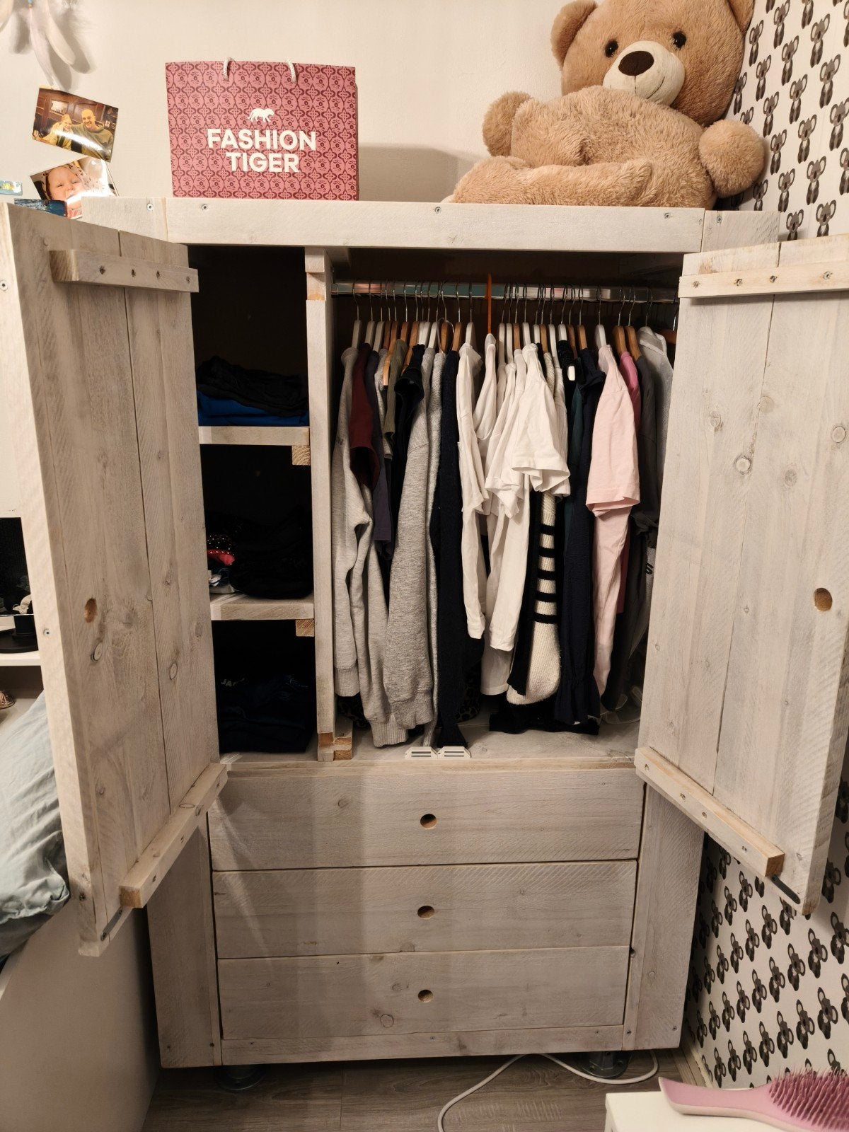 Stijgerhouten custom made kledingkast en kast, Ophalen, 50 tot 70 cm, 105 cm of meer, 100 cm of meer