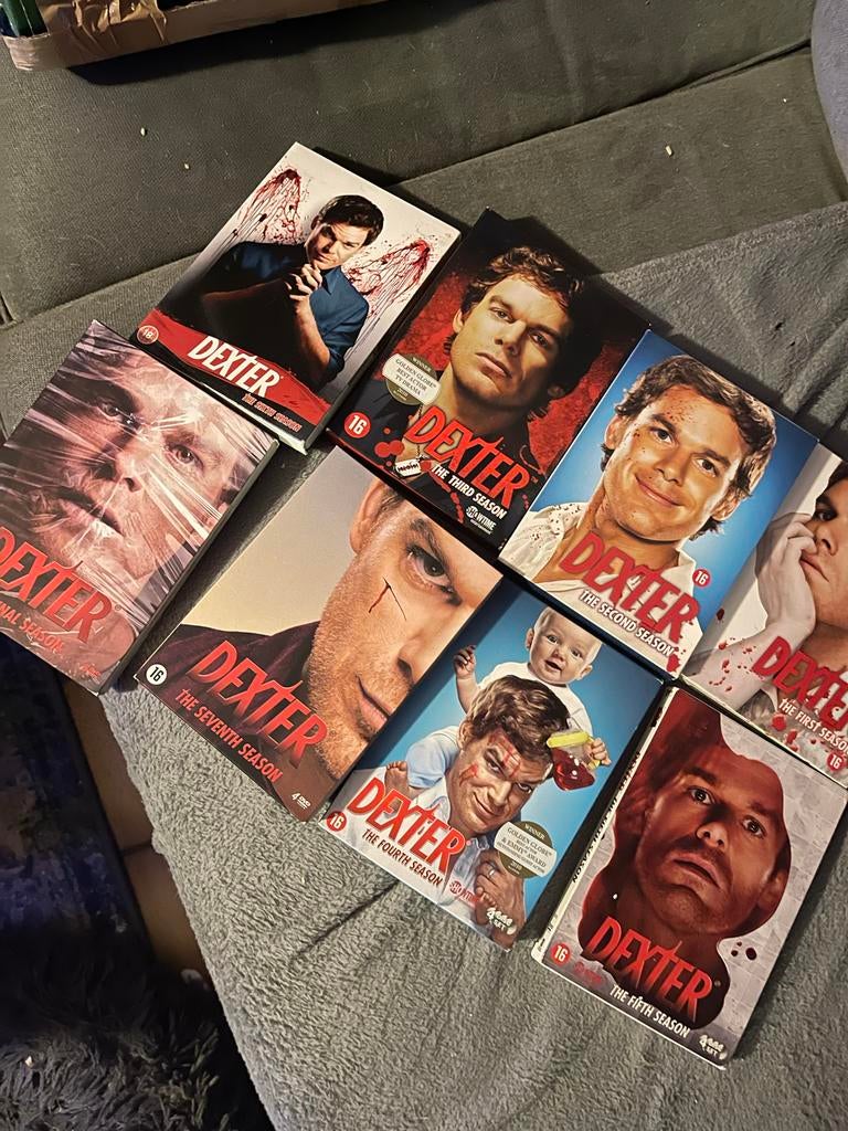 Dexter DVD boxset seizoenen 1 t/m 8, Maffia en Misdaad, Vanaf 16 jaar, Boxset, Ophalen of Verzenden