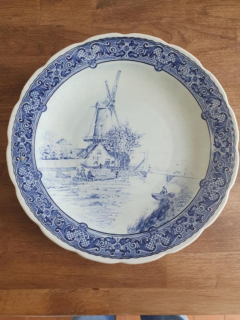 Delfts Blauw Sierbord, Antiek en Kunst, Antiek | Porselein, Ophalen of Verzenden