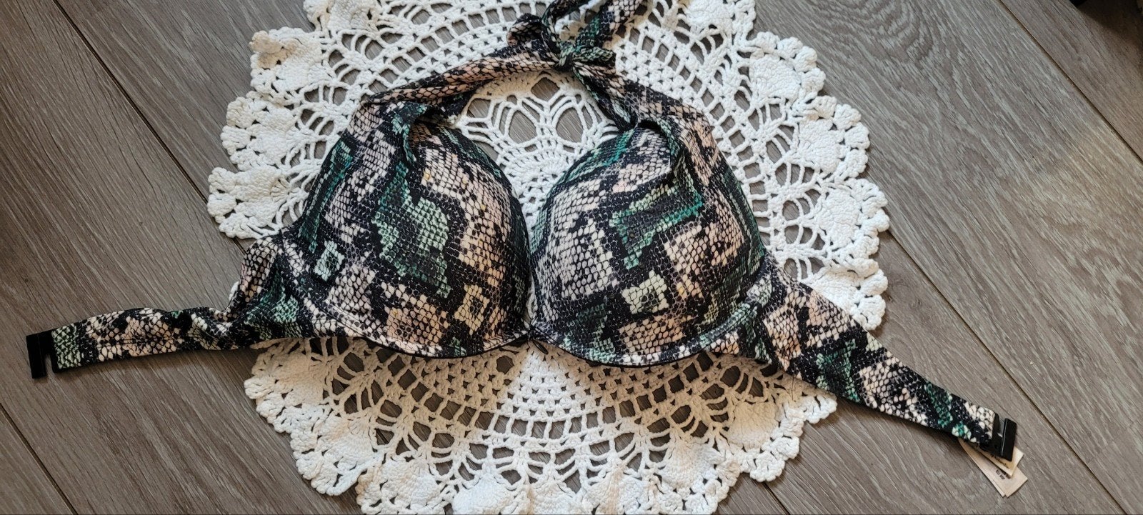 Doutzen's Stories Hunkemöller Bikini Top Slangenprint, Meerkleurig, Nieuw, Ophalen of Verzenden, Bikini