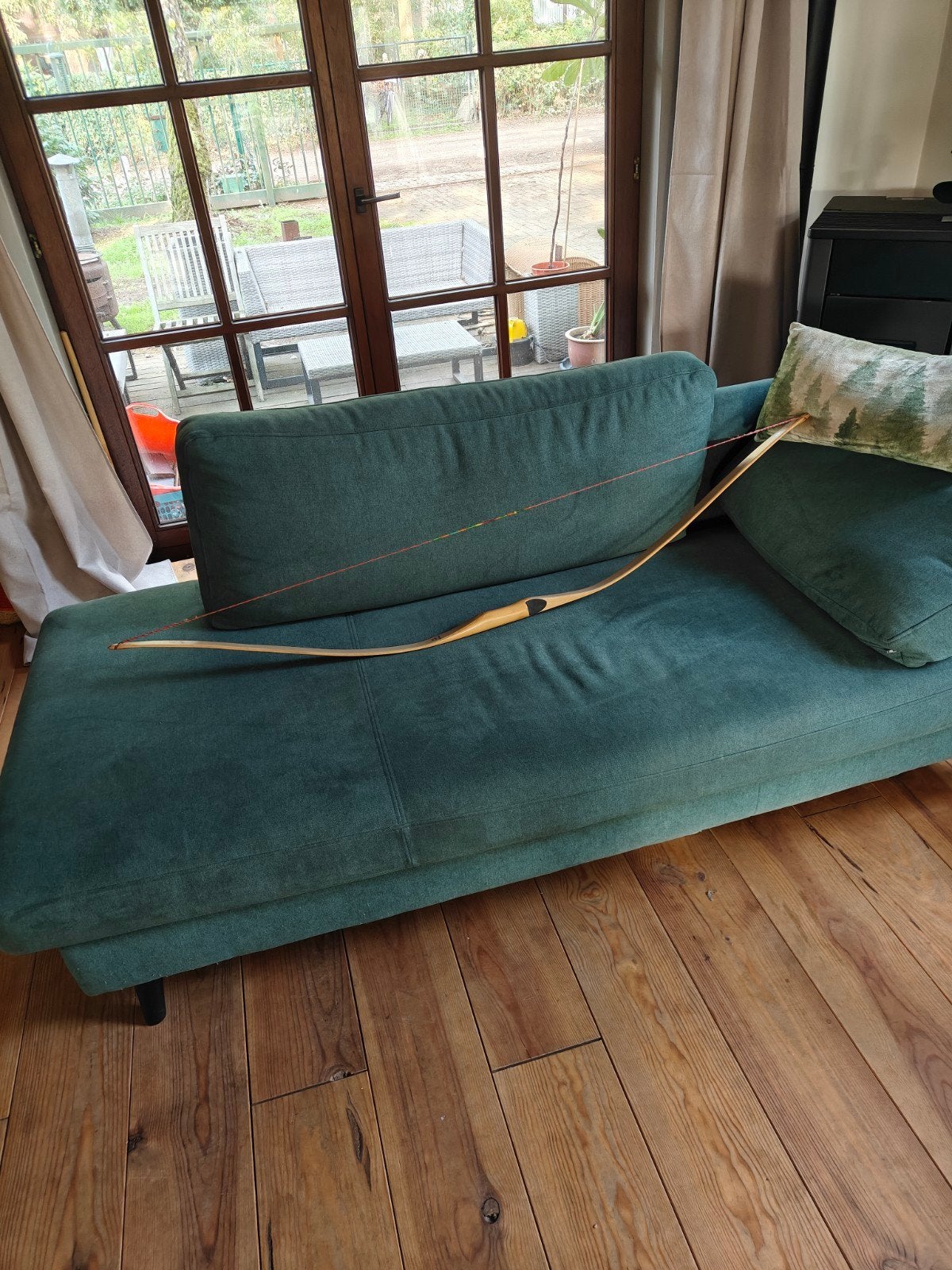bijzondere hybride boog-  60", 25# 28"Linksh., Ophalen of Verzenden, Zo goed als nieuw, Longbow