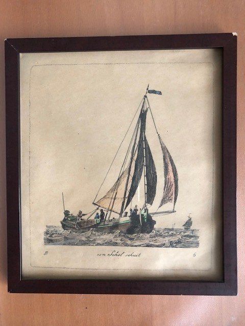 Gravure, Antiek en Kunst, Ophalen, 18 cm, Dagelijks leven, Ets