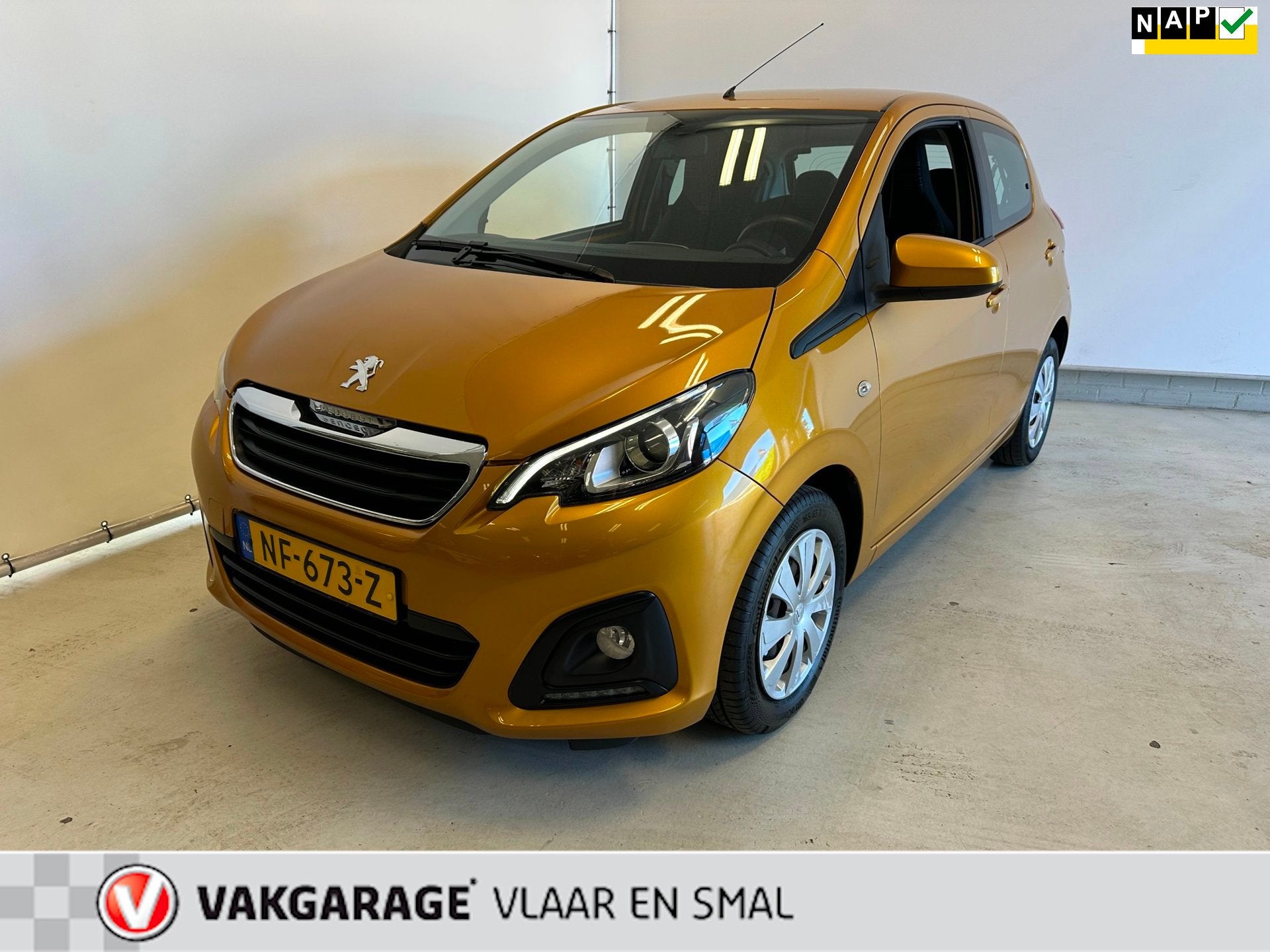 Peugeot 108 1.0 e-VTi Blue Lion -5 deurs-Airco-bleutooth-Led, Auto's, Dealer onderhouden, Stof, Gebruikt, 4 stoelen