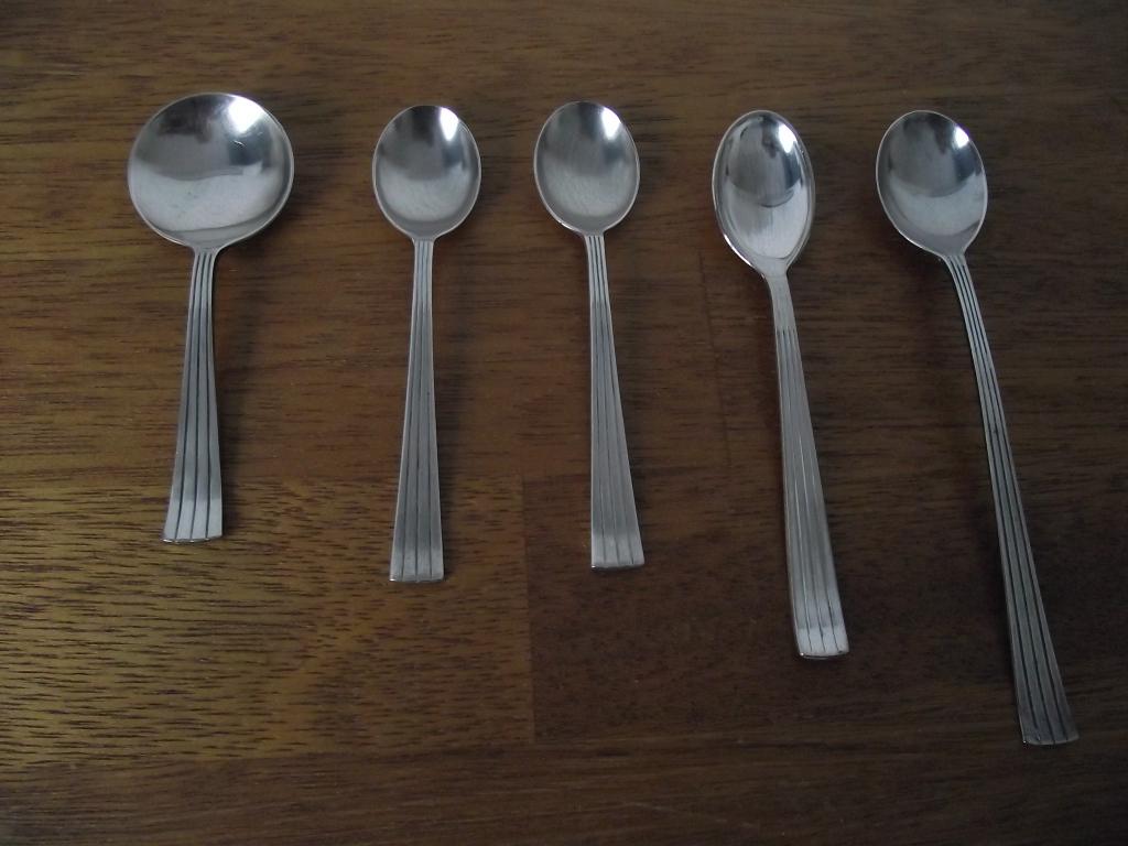 5 stuks divers verzilverd 90 Empire lepel HH ZS DE 1980 p st, Antiek en Kunst, Ophalen of Verzenden