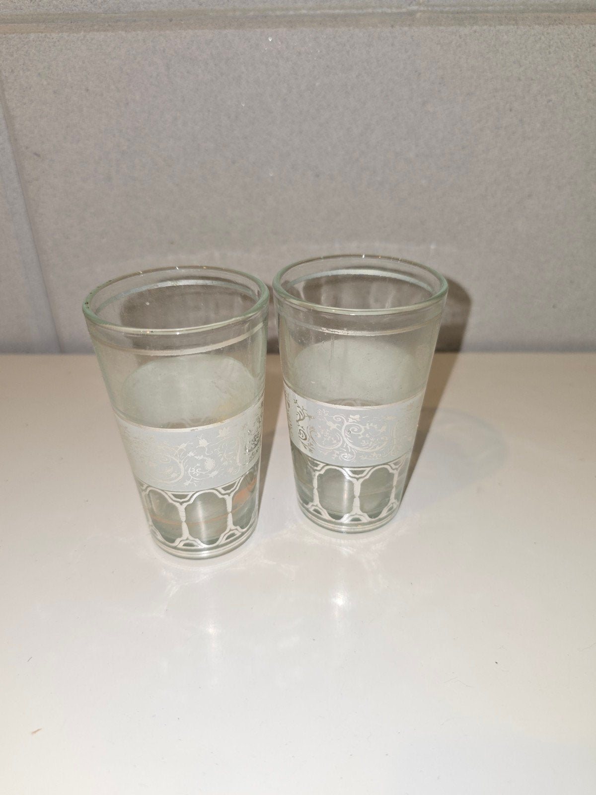 Set van 2 Marokkaanse theeglazen of kaarshouders, Ophalen of Verzenden