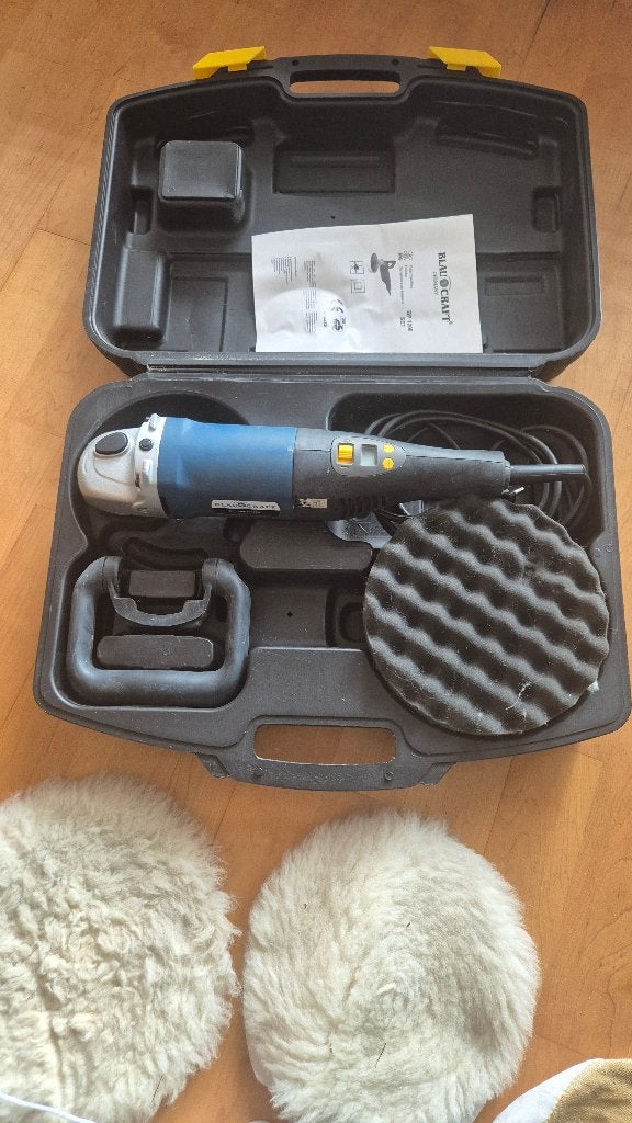 Blaucraft Polijstmachine/Haakse Slijper in Koffer, Ophalen of Verzenden