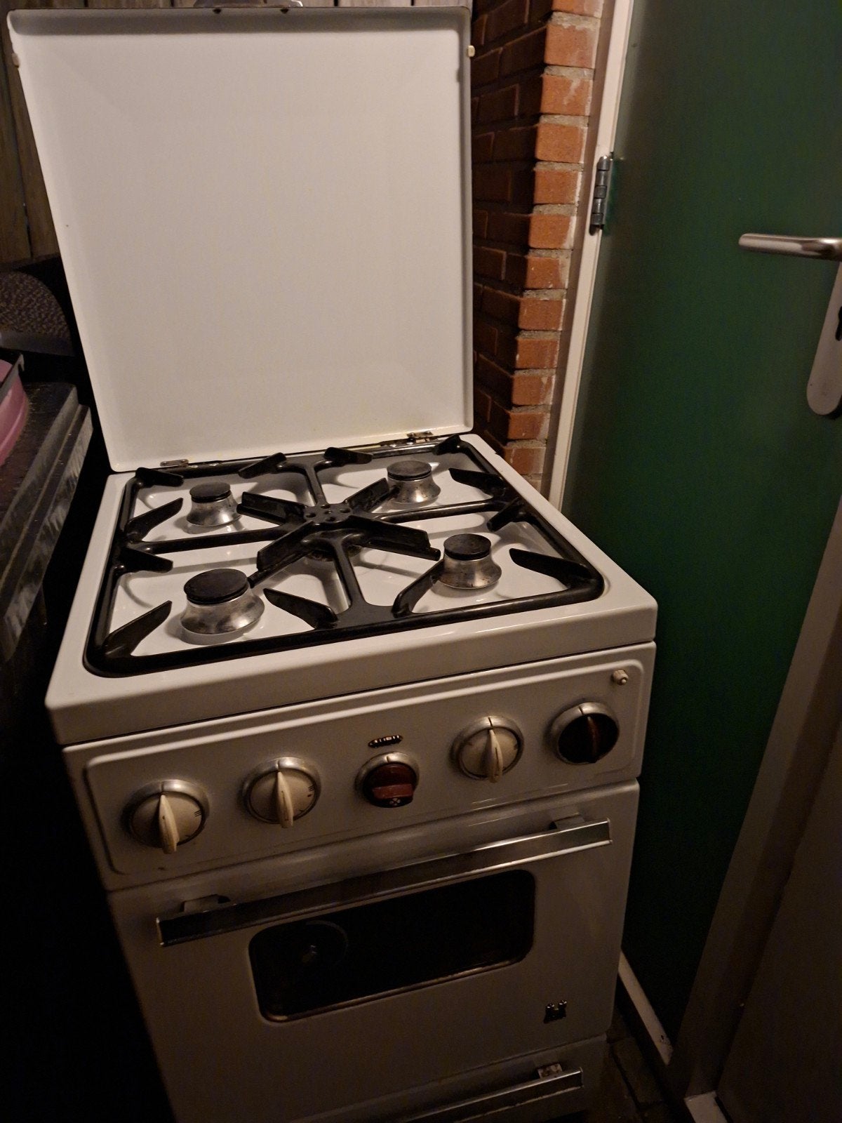 Vrijstaand gasfornuis met oven Etna, Witgoed en Apparatuur, Ophalen, Gebruikt, 4 kookzones, Gas
