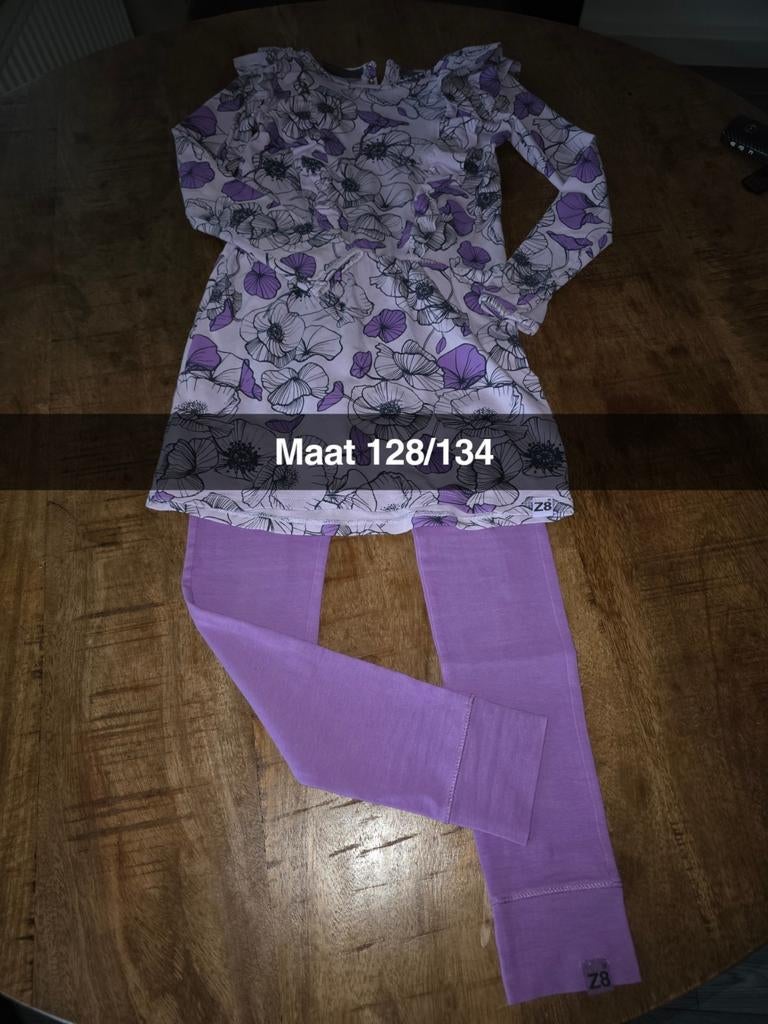 Z8 Jurkjes met legging Maat 128/134, Gebruikt, Meisje, Z8, Ophalen of Verzenden
