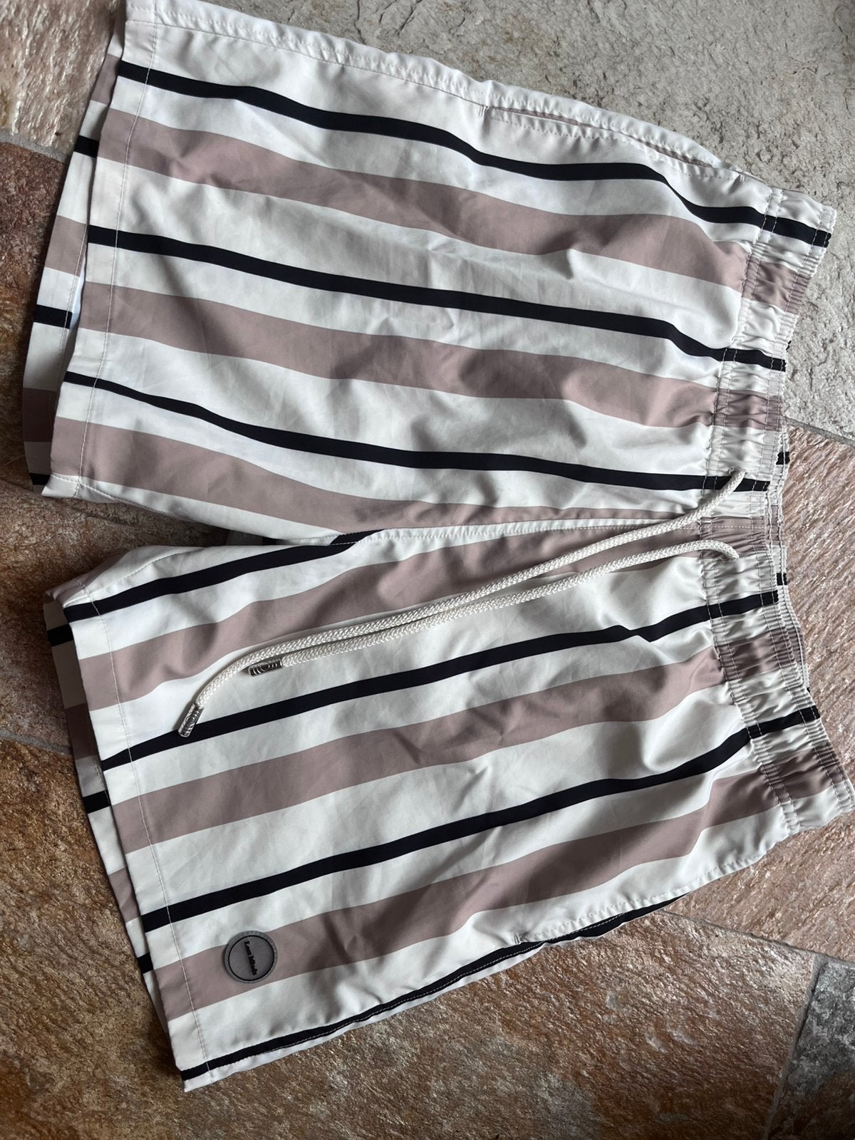 Zwembroek lost minds maat M gestreept, Kleding | Heren, Badmode en Zwemkleding, Ophalen of Verzenden, Beige